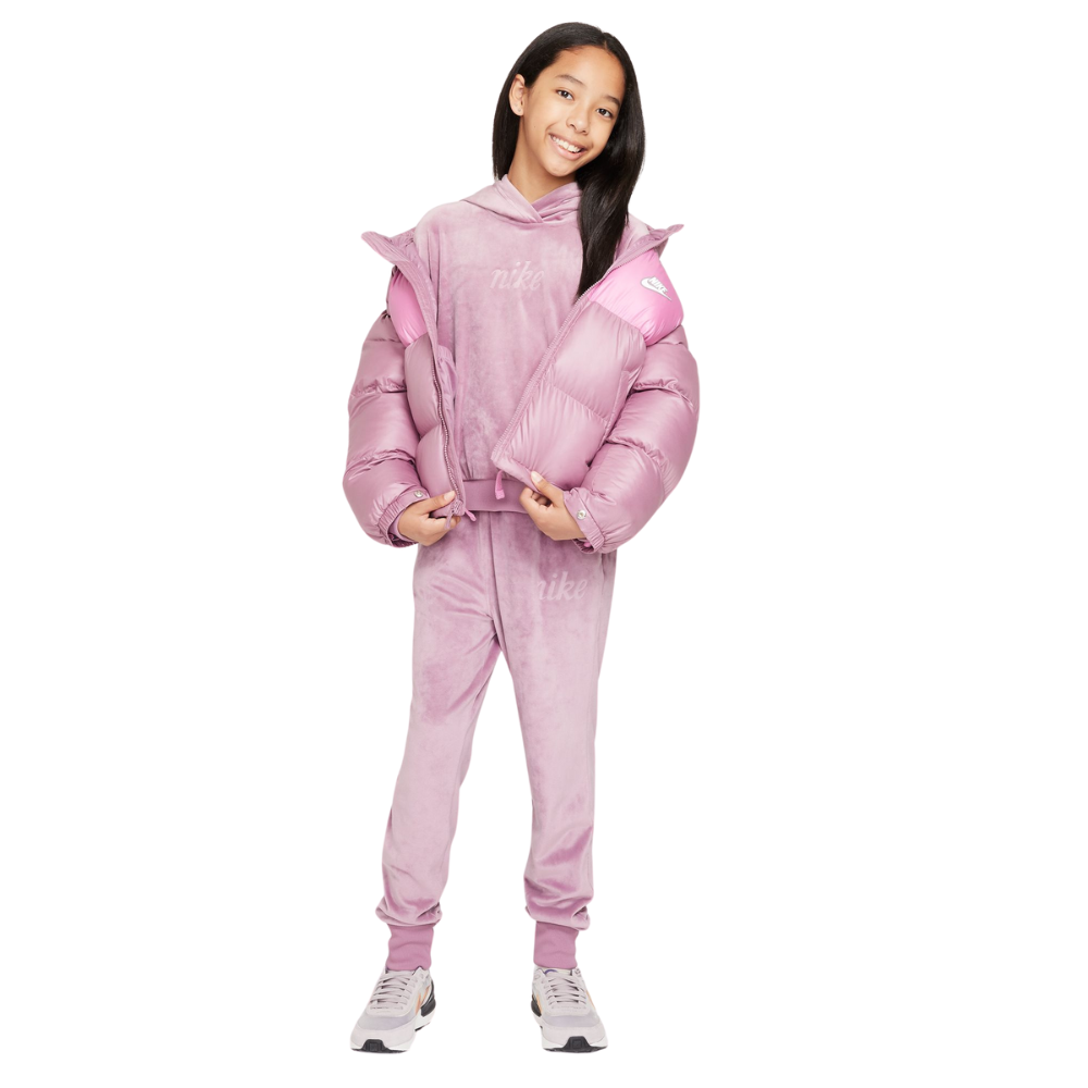 Nike Girls' Youth Velour Joggers - Soft Athletic Pants for Running, Gym & Casual Wear - Comfortable Sportswear for Active Kids