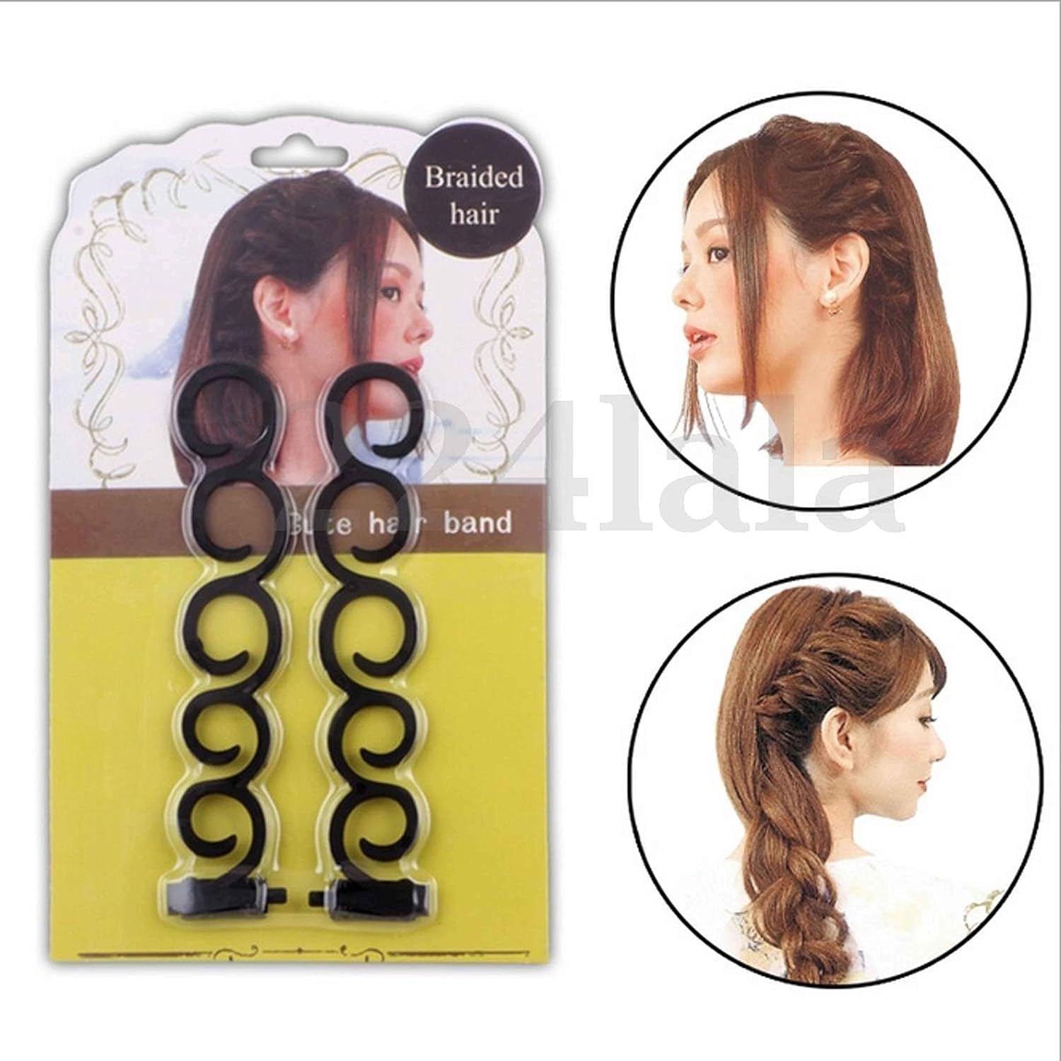 LESIGE Spider Hair Braider Tool - 2 Pack Black Hair Weaving & Styling Accessories for Women & Girls - Perfect for Twist Braids, Cornrows, and Protective Hairstyles at Home or Salon