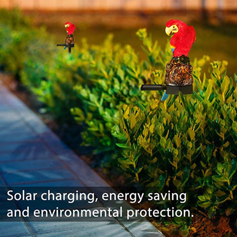 Beaupretty Solar Parrot Stake Light - Waterproof Outdoor Garden Decor with LED Solar Lamp, Parrot Design for Yard, Pathway & Patio Lighting (Solar Powered, Auto On/Off) - Perfect for Garden Decor, Walkway Illumination & Landscape Accent Lighting