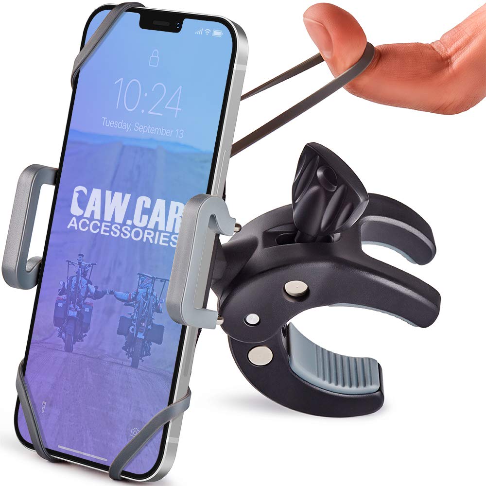 Unbreakable Bike Phone Mount - Metal Handlebar Holder for iPhone & Samsung | Secure & Comfortable Cycling Accessory