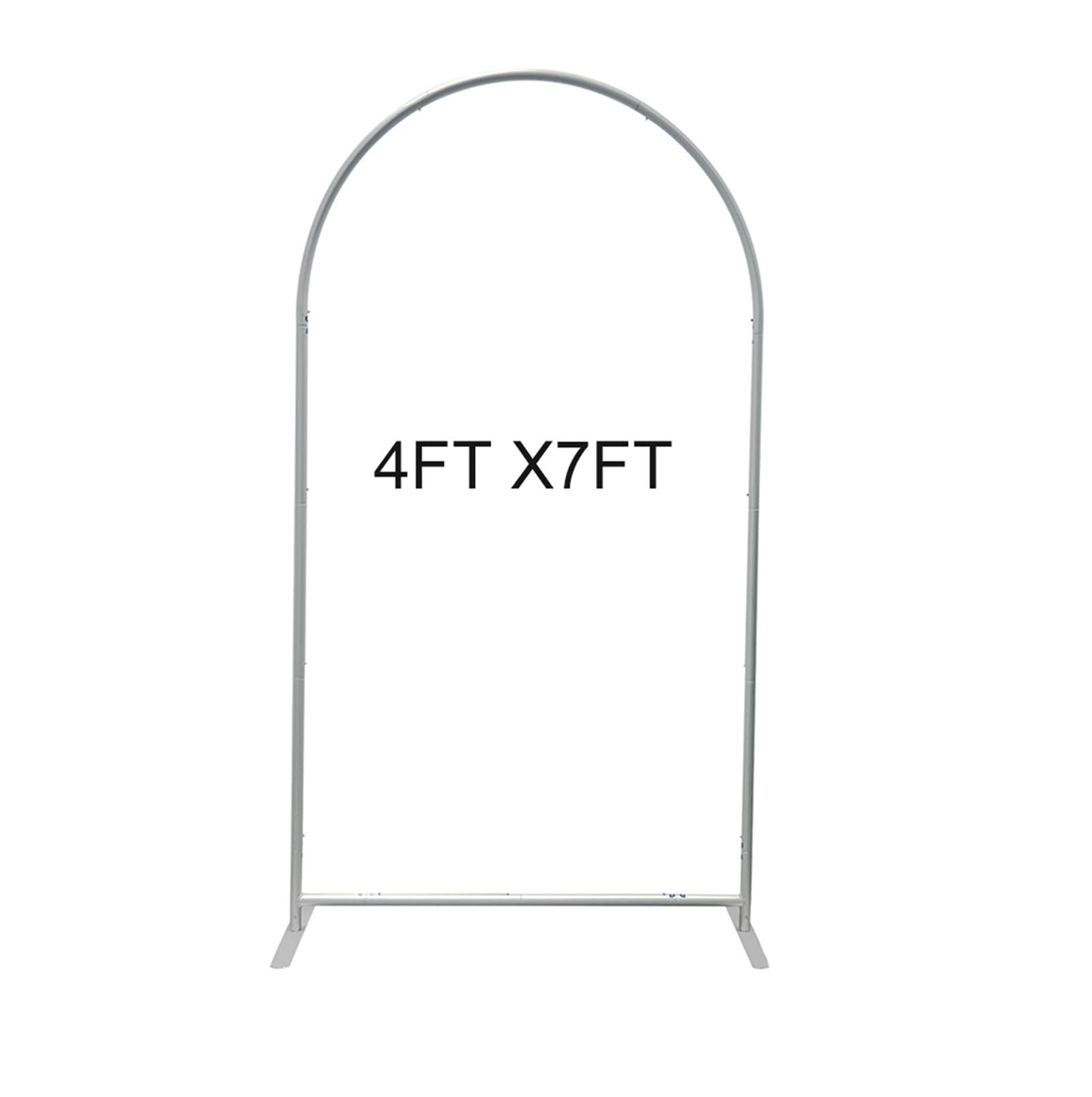 Chiara Arch Stand - 4FT X 7FT Metal Arched Frame for Wedding, Birthday & Party Decorations - Photo Backdrop for Showers & Events - Wall Mounted Elegant Display (Stand Only)