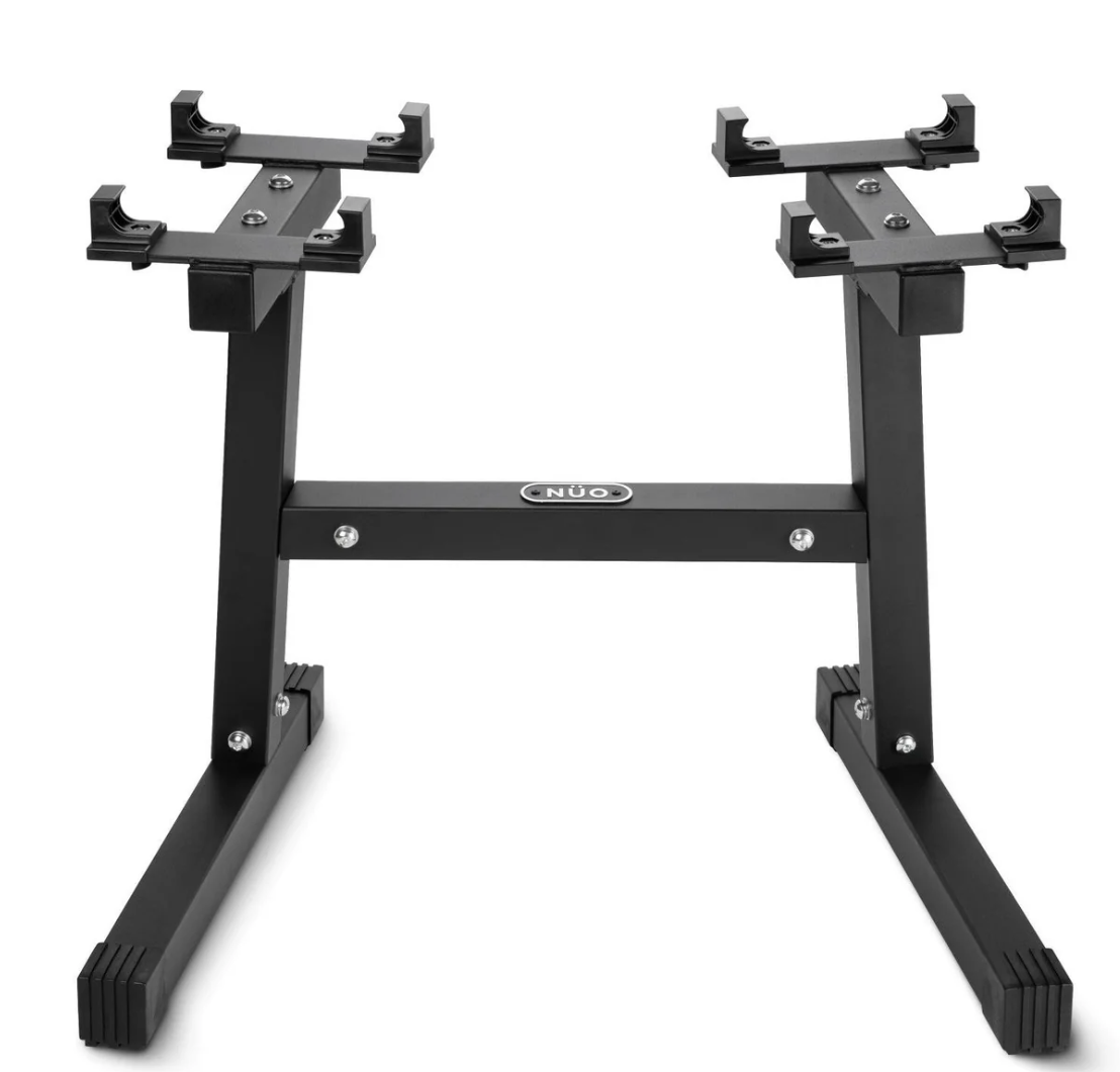 NUOBELL Adjustable Dumbbell Stand - Heavy Duty Fitness Equipment for Home Gym, Garage & Workout Space - Perfect for Weight Training, Strength Exercises & CrossFit