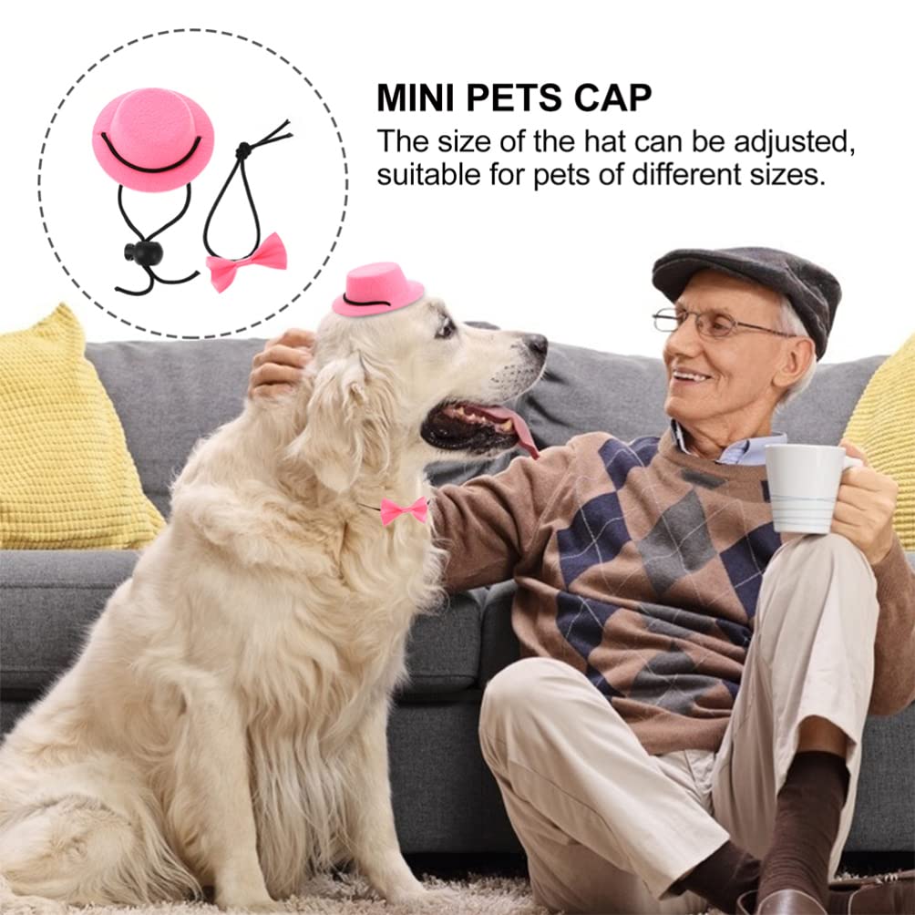 Funny Pet Costume Set - Tiny Party Hats & Necktie for Small Animals - Perfect for Parties & Photos