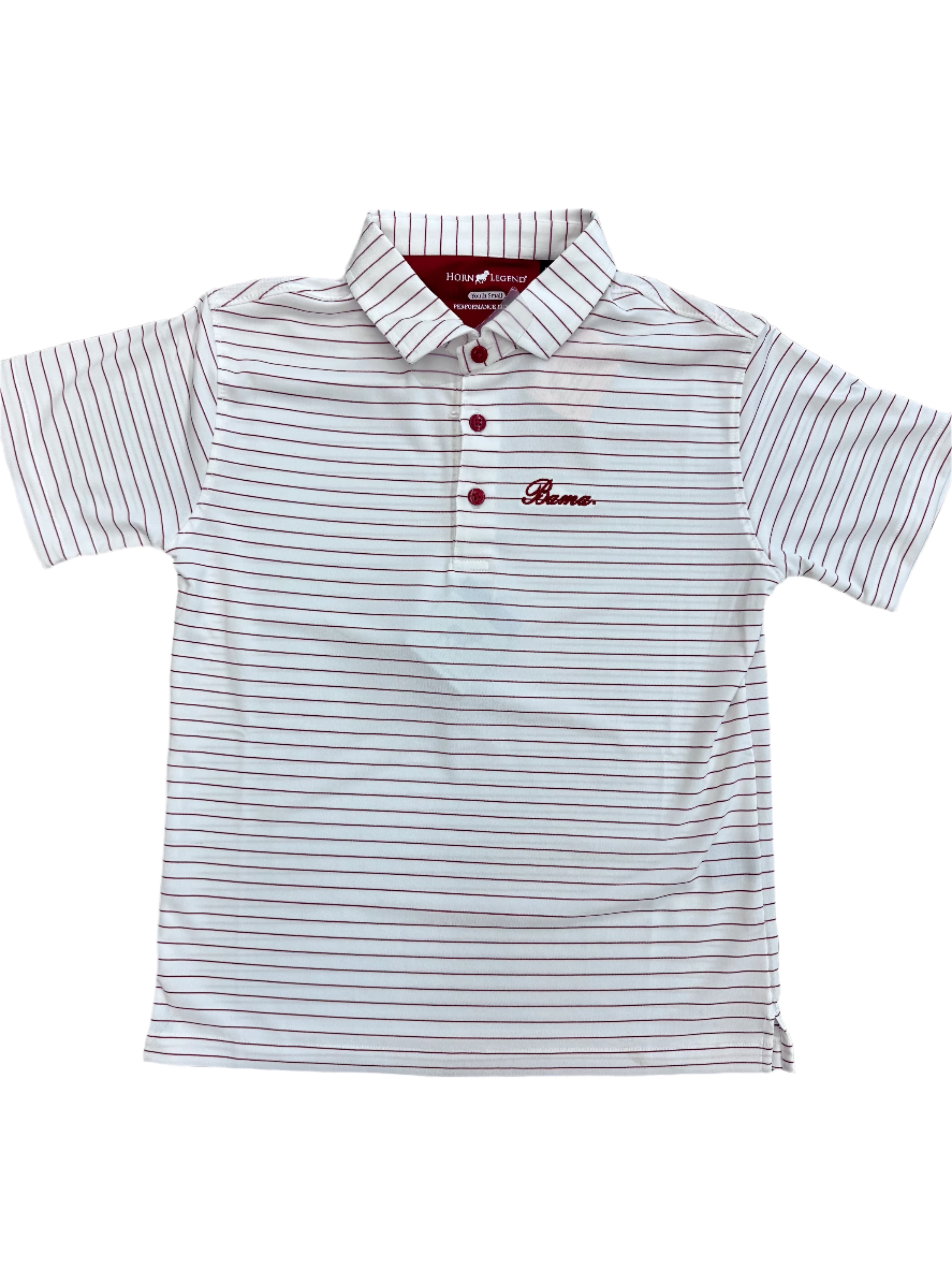Boys' Script Bama Polo Shirt - Comfortable Cotton Short Sleeve Top for School, Sports & Casual Wear