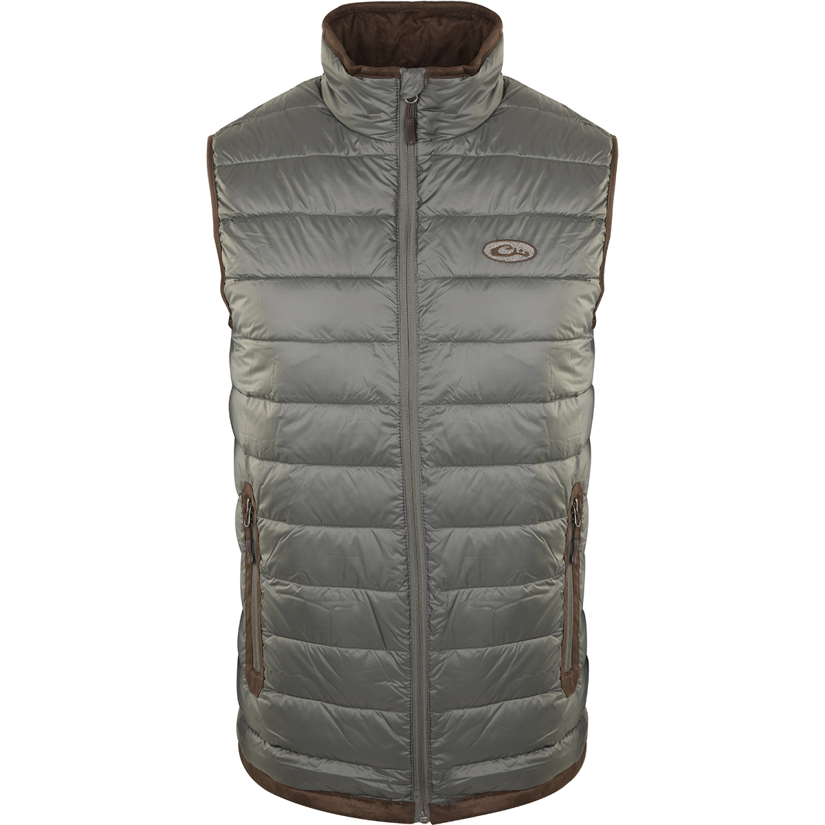 Men's Lightweight Synthetic Double Down Vest - Warm & Water-Resistant Puffer Jacket for Outdoor Activities, Hiking, and Winter Travel