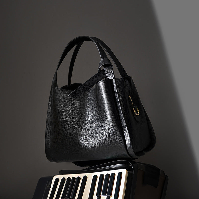 Genuine Leather Crossbody Bag for Women - Stylish Tote, Shoulder & Bucket Bag - Perfect for Work, Travel & Everyday Use