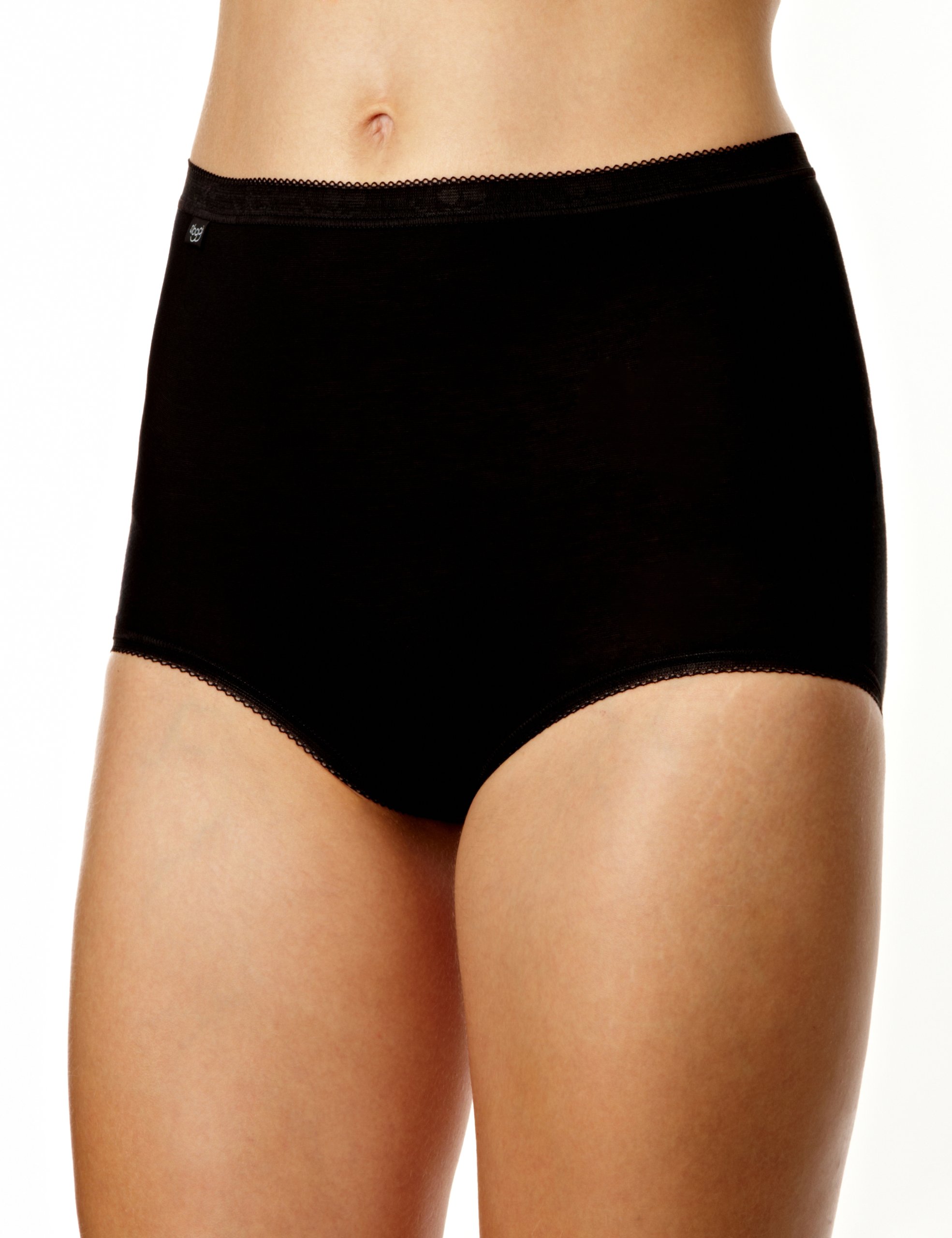 Sloggi Women's Zero Feel High Waisted Cotton Underwear - 4 Pack Soft Breathable Panties for Everyday Comfort | Perfect for Work, Yoga & Lounge Wear