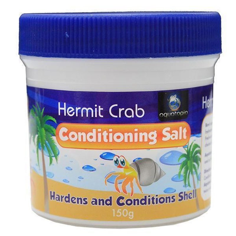 Aquatopia Hermit Crab Conditioning Salt 150g - Premium Marine Salt for Hermit Crab Health & Molting | Ideal for Hermit Crab Habitat & Tank Maintenance
