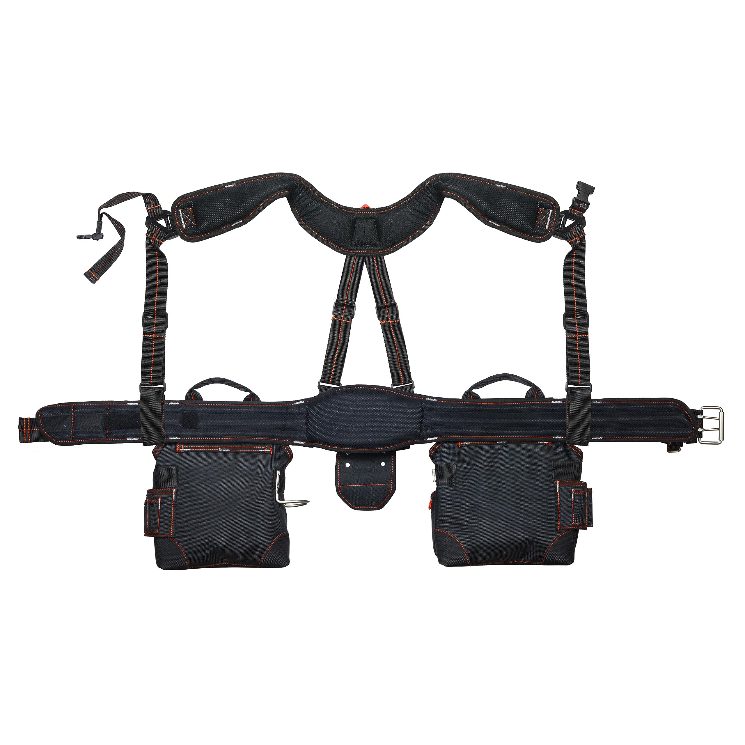 Hultafors HT5617 Heavy Duty Pro Framer's Tool Belt Apron - Ballistic Polyester Construction with 27 Pockets, Yoke Suspenders & Steel Hammer Loops - Perfect for Carpenters, Construction Workers & DIY Home Improvement Projects