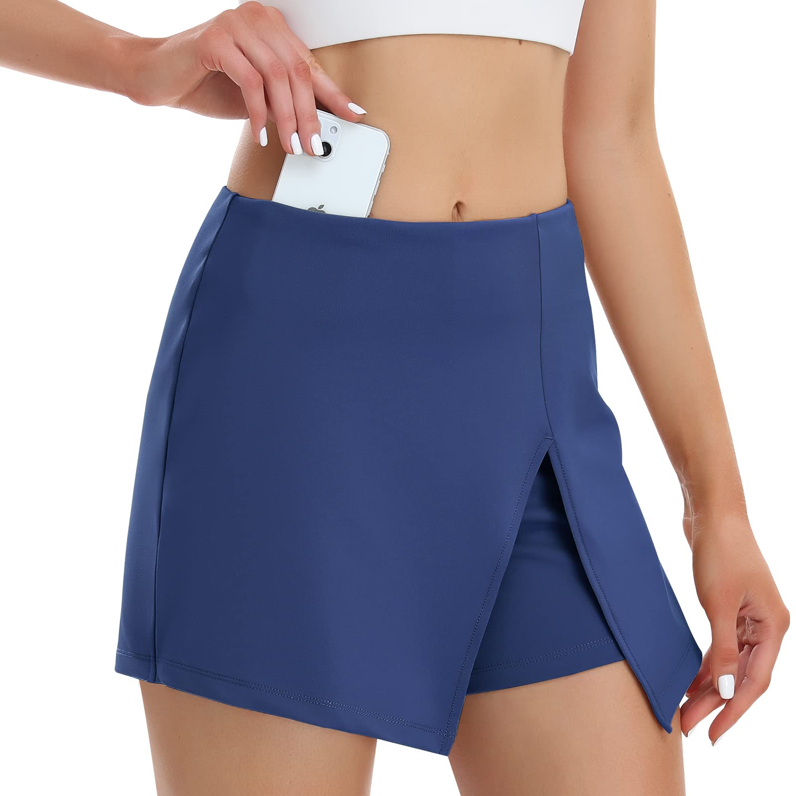 HISKYWIN High Waist Yoga Shorts for Women - 5