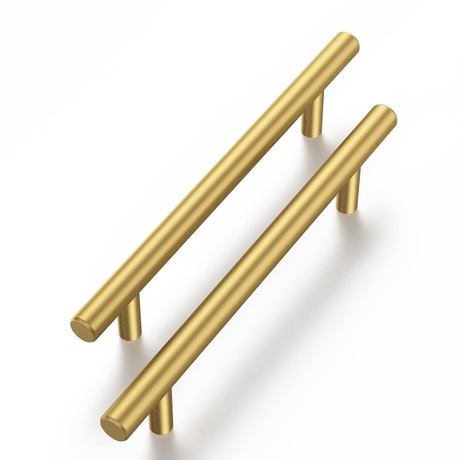 Brass Gold Cabinet Pulls 30 Pack - 4 Inch Drawer Handles for Kitchen, Bathroom & Bedroom