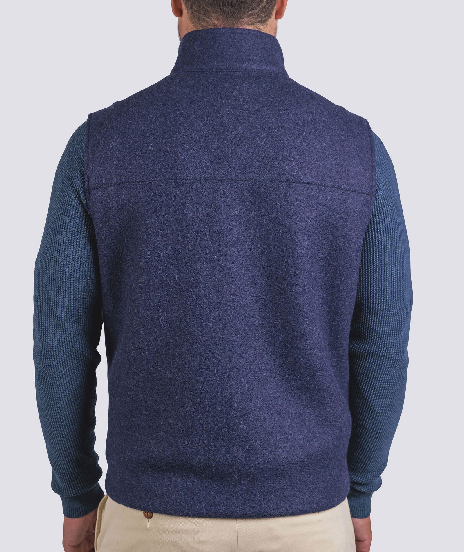 Men's Townsend Wool Vest - Classic Warm Fleece Lined Winter Vest for Outdoor Activities & Casual Wear