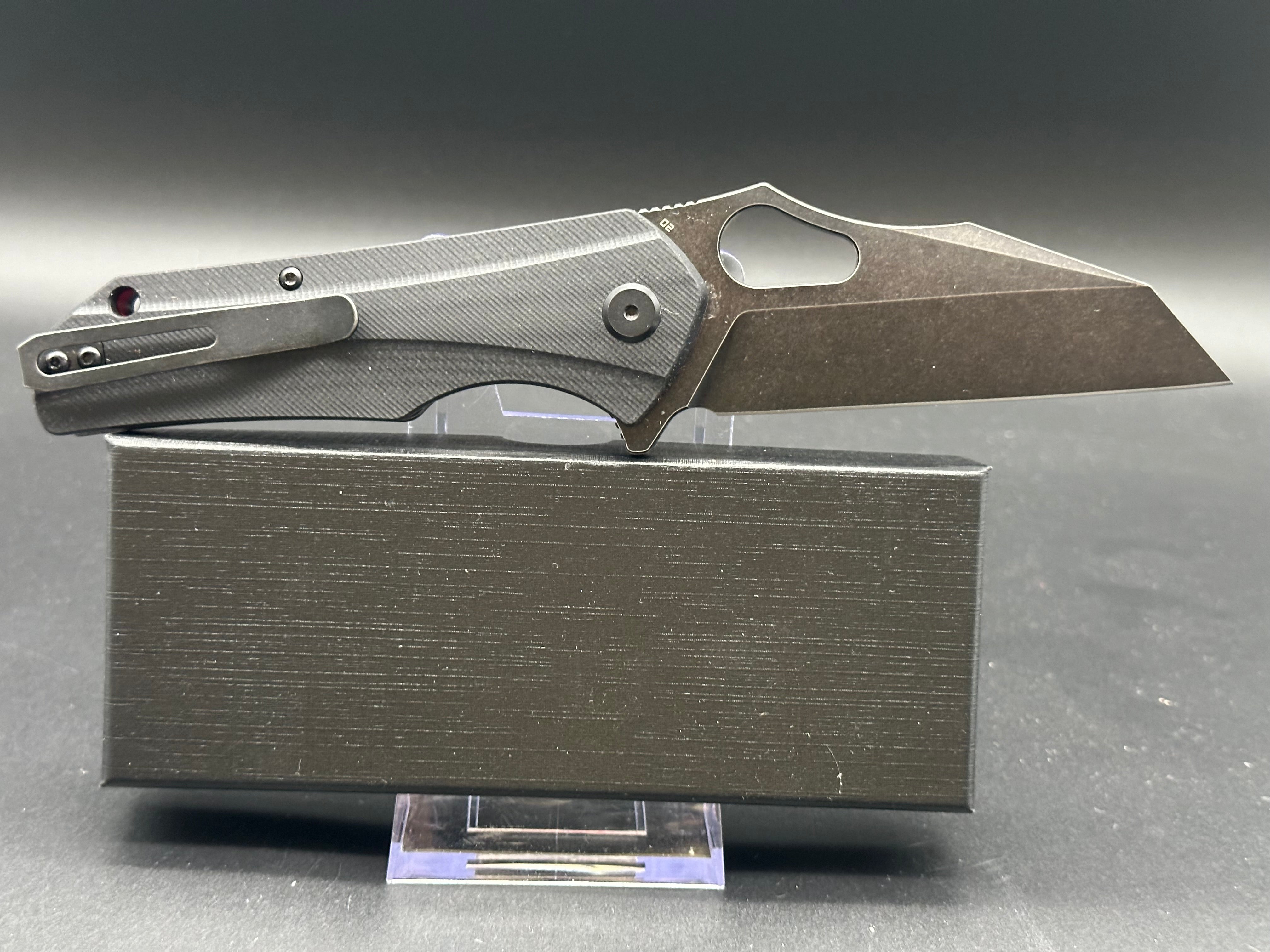 Bestech Operator Folding Knife - Black G10 Handle with D2 Steel Blade | EDC, Camping, Survival & Outdoor Activities