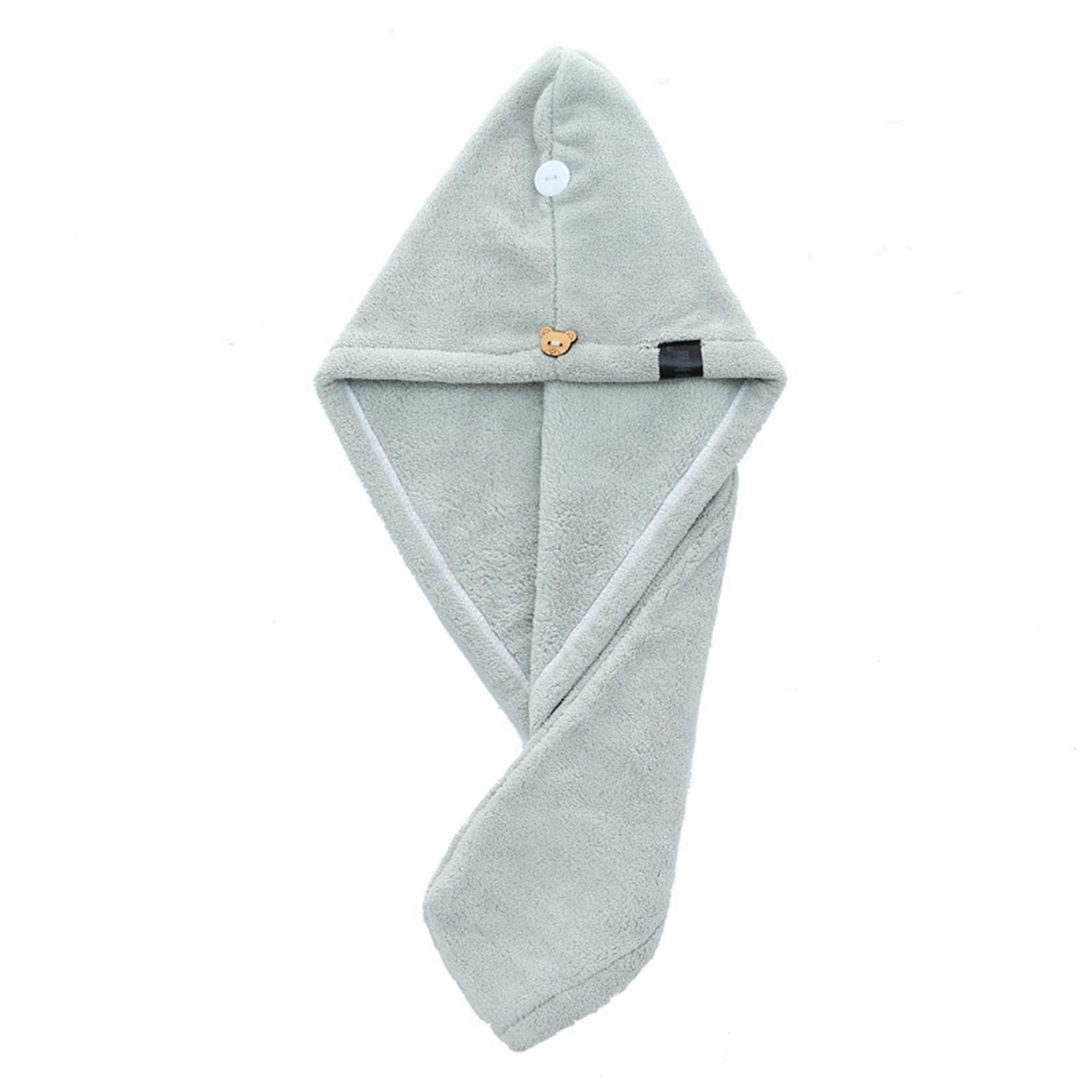 **Women's Quick Dry Hair Towel Wrap - Super Absorbent & Soft Microfiber Hair Drying Towel with Button for Fast Drying - Perfect for Post-Shower, Swimming, Gym & Travel**