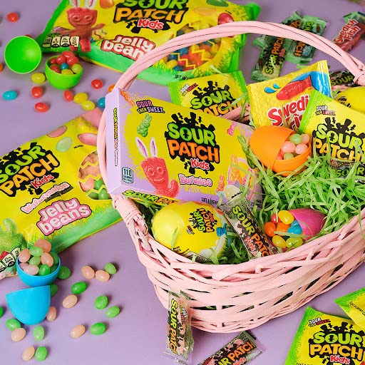 Delight Expressions® Easter Chick Gift Basket with Chocolate & Candy - Prefilled Easter Basket for Kids - Ready to Deliver Easter Gift for Boys & Girls - Perfect for Easter Celebrations, Party Favors & Holiday Gifting