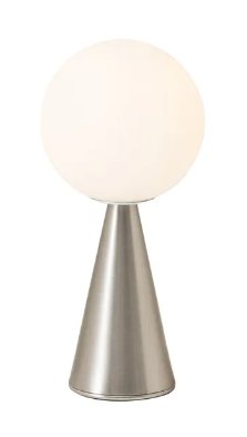 FontanaArte Bilia Mini Table Lamp - Modern LED Bedside Night Light for Bedroom, Living Room, and Office Decor