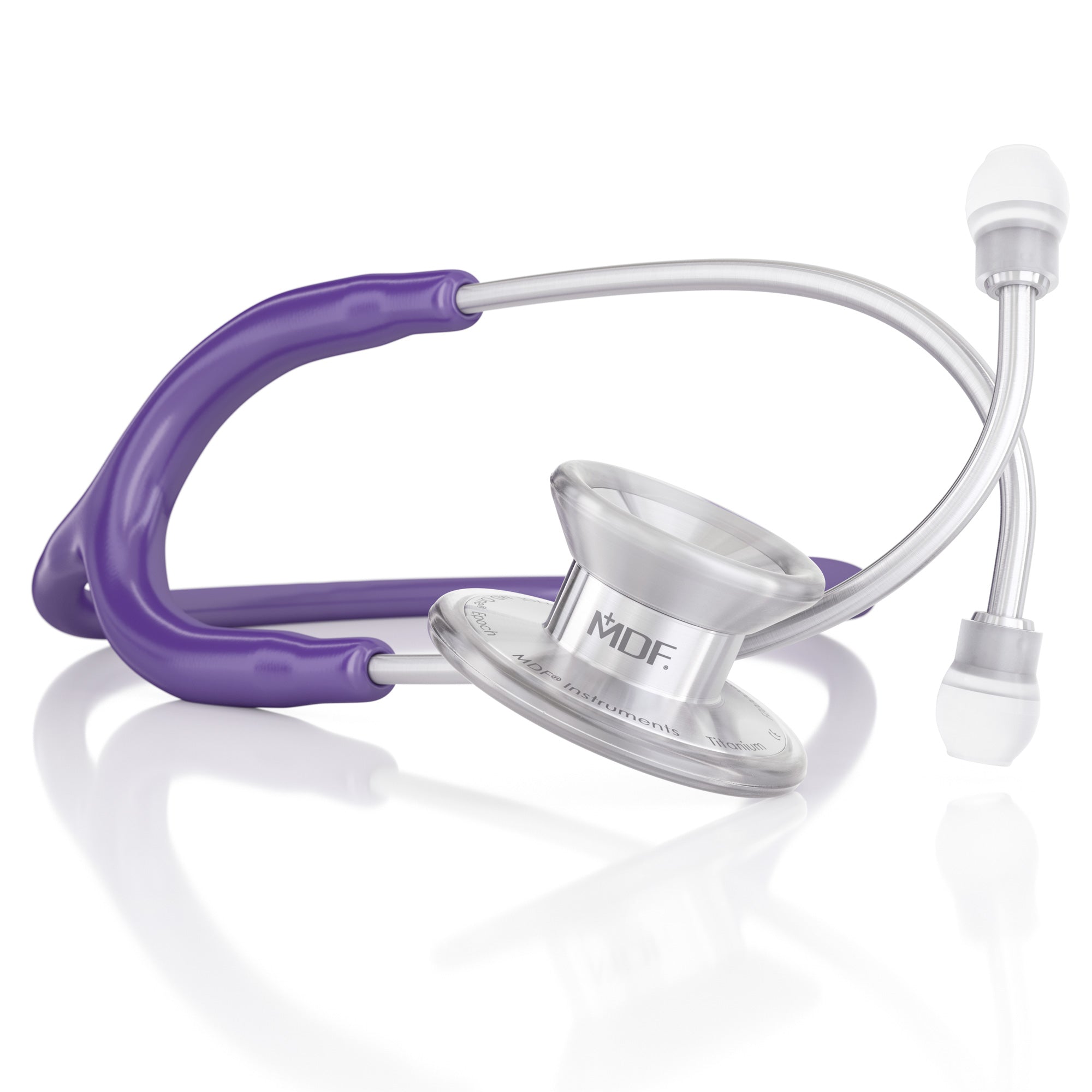 MD One® Epoch® Titanium Adult Stethoscope - Purple | Premium Medical Stethoscope for Doctors, Nurses & Healthcare Professionals | Ideal for Clinical Use, Patient Exams & Medical Training
