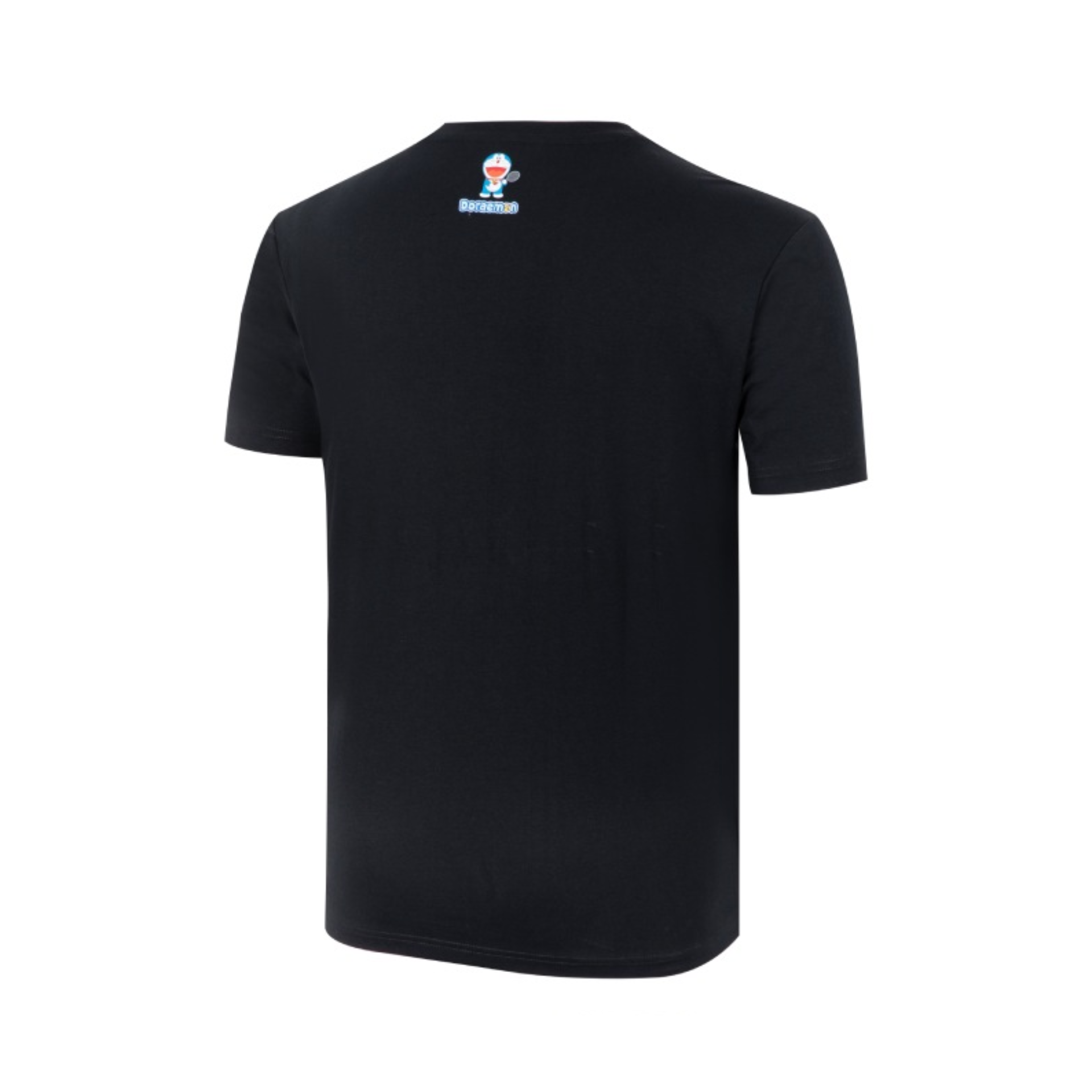 Victor X Doraemon Unisex Graphic T-Shirt - Black Cotton Casual Tee for Men & Women | Perfect for Anime Fans, Cosplay, and Everyday Wear