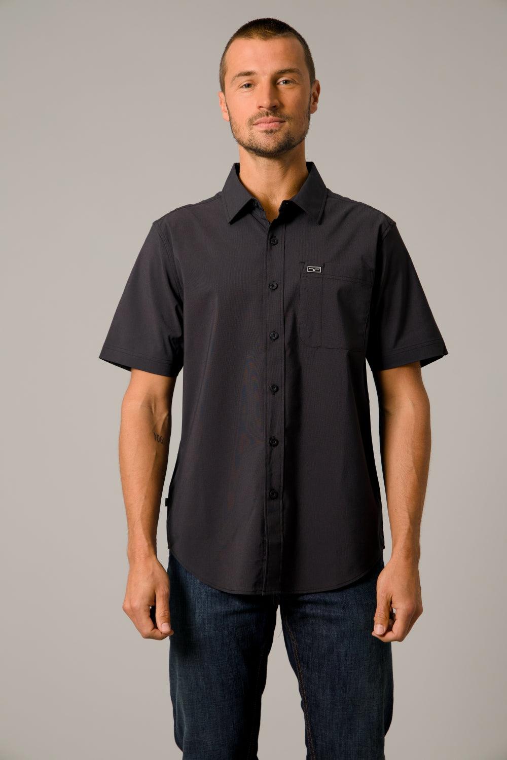 Linville Men's Short Sleeve Dress Shirt - Casual Business Office Wear - Perfect for Work, Weddings & Summer Outings