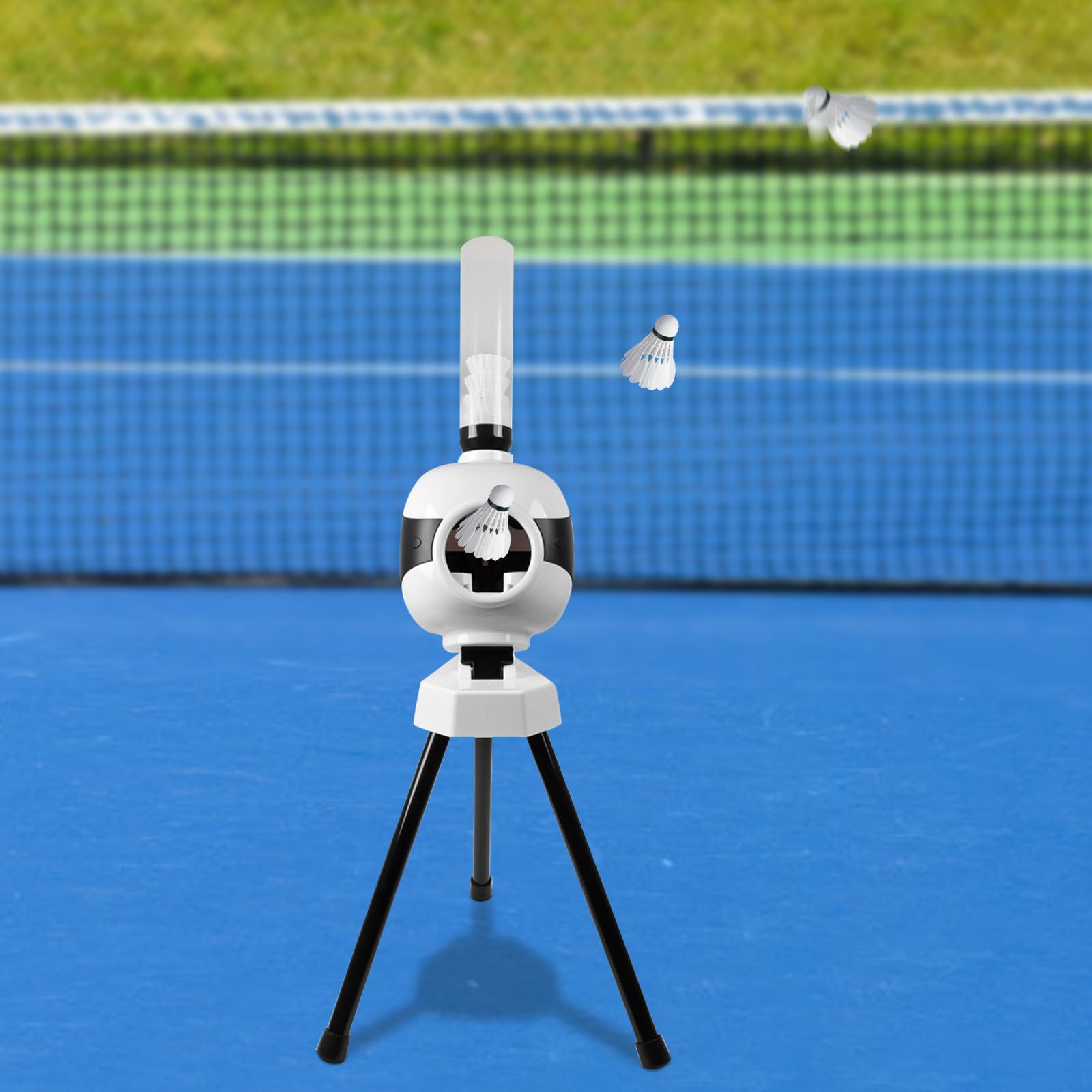 Badminton Pitching Machine - Portable Automatic Shuttlecock Launcher for Indoor & Outdoor Training | Perfect for Backyard Practice, Club Drills & Professional Coaching
