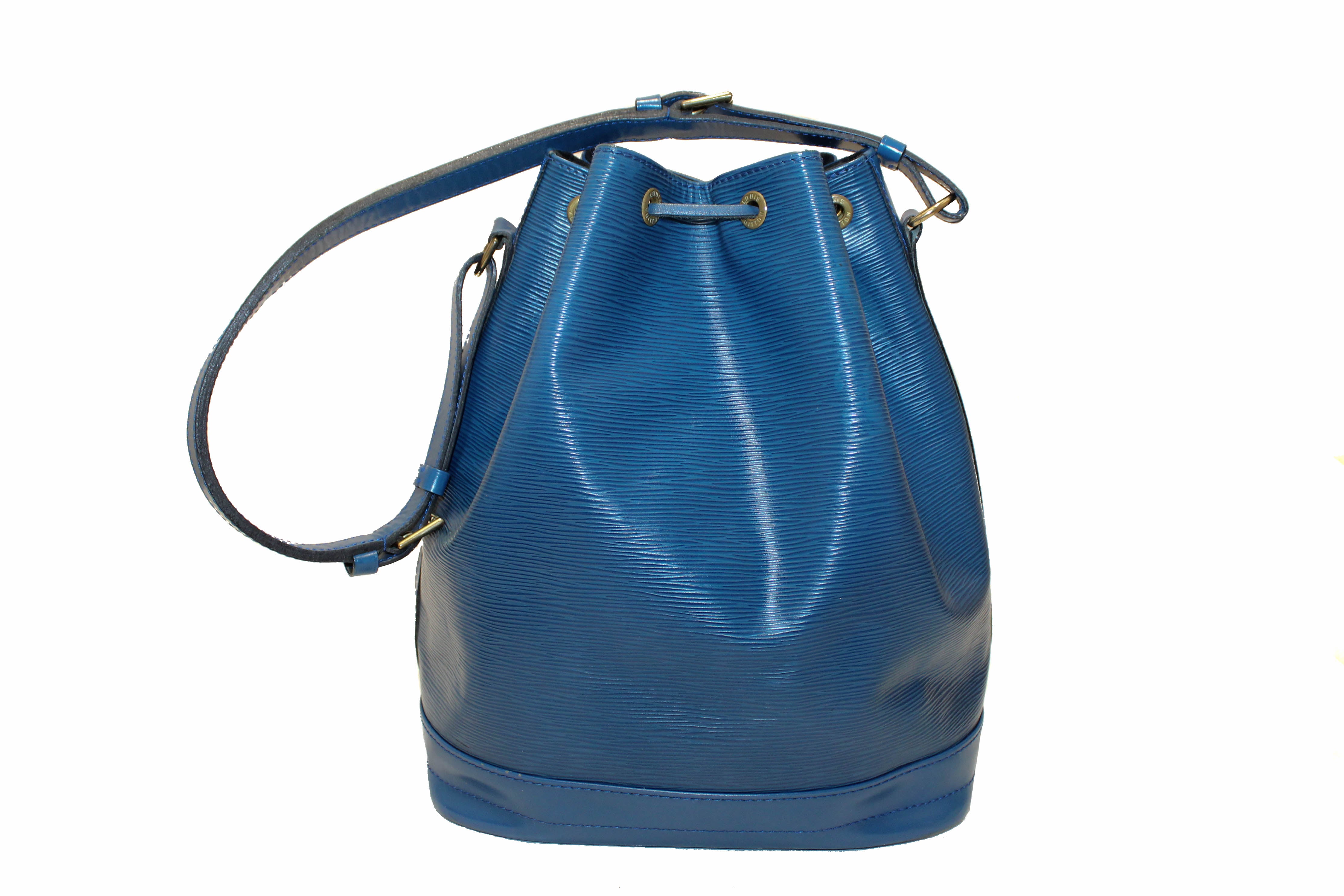 Authentic Louis Vuitton Epi Blue Leather Large Noe Shoulder Bag - Luxury Designer Handbag for Women, Perfect for Work, Travel & Everyday Use