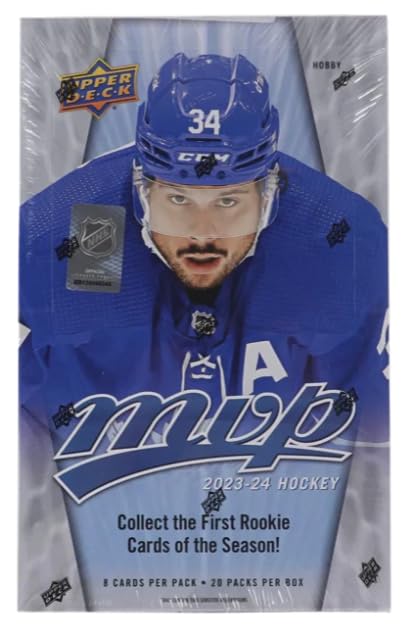 2023/24 MVP Hockey Hobby Box - 20 Packs (160 Cards) | NHL Trading Cards Collection for Collectors & Fantasy Sports Fans | Perfect for Gifts, Tournaments & Memorabilia Displays