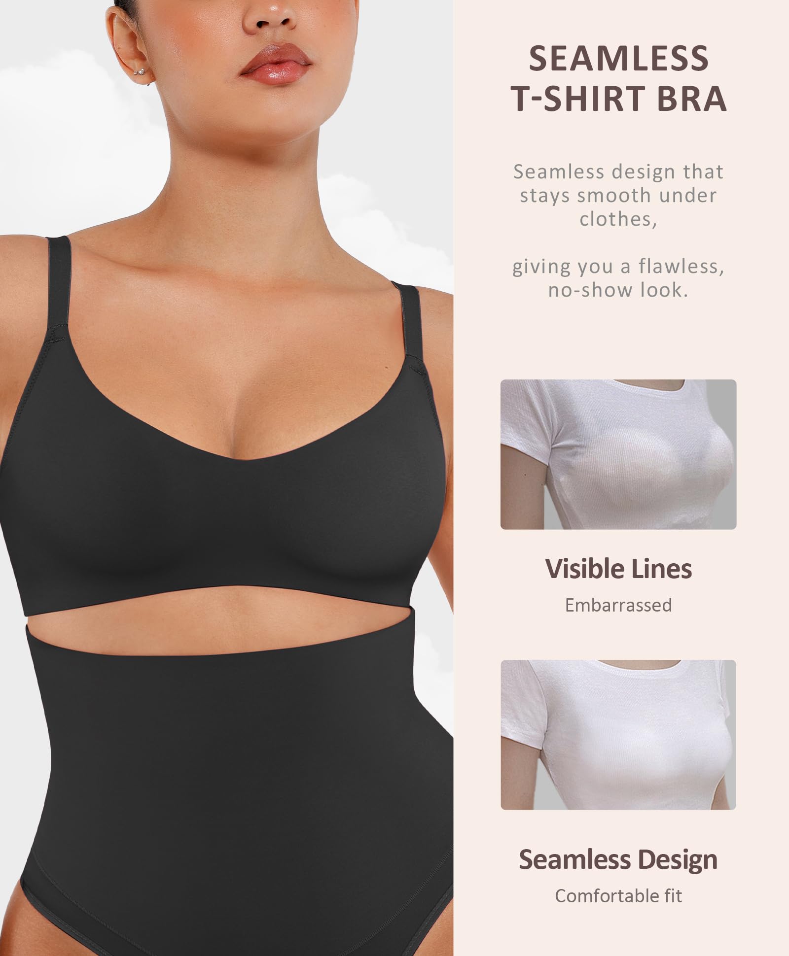 FeelinGirl Wireless Seamless Bralette for Women - No Underwire Comfort, Buttery Soft Everyday Bra | Perfect for Yoga, Sleeping & Lounge Wear