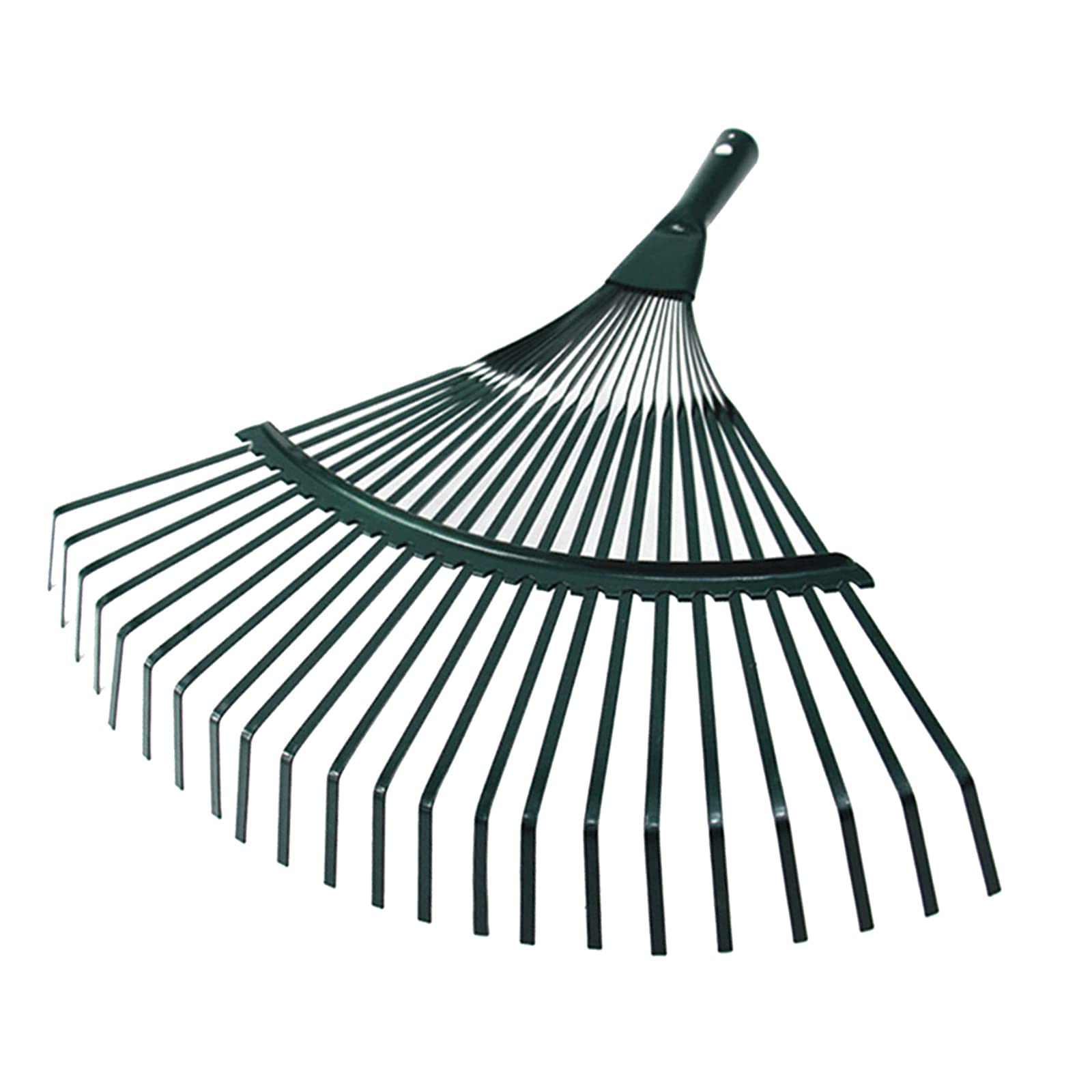 Premium Stainless Steel Garden Leaf Rake with Long Handle - Heavy Duty Yard Tool for Collecting Leaves, Grass, and Pet Waste - Perfect for Lawn Care, Backyard Cleanup, and Dog Poop Scooping