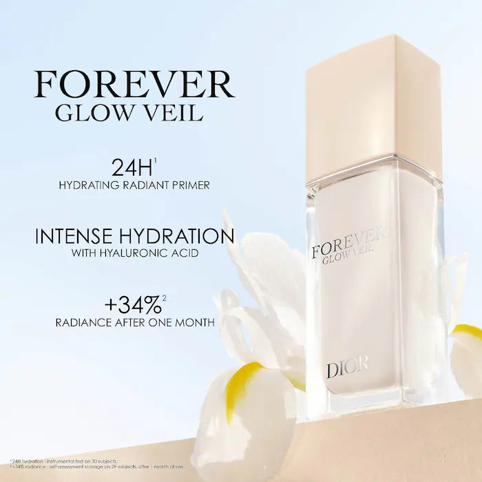 Dior Forever Glow Veil Primer - Skin Perfecting & Hydrating Makeup Base for Flawless Complexion | Ideal for Daily Wear, Special Occasions & Photography