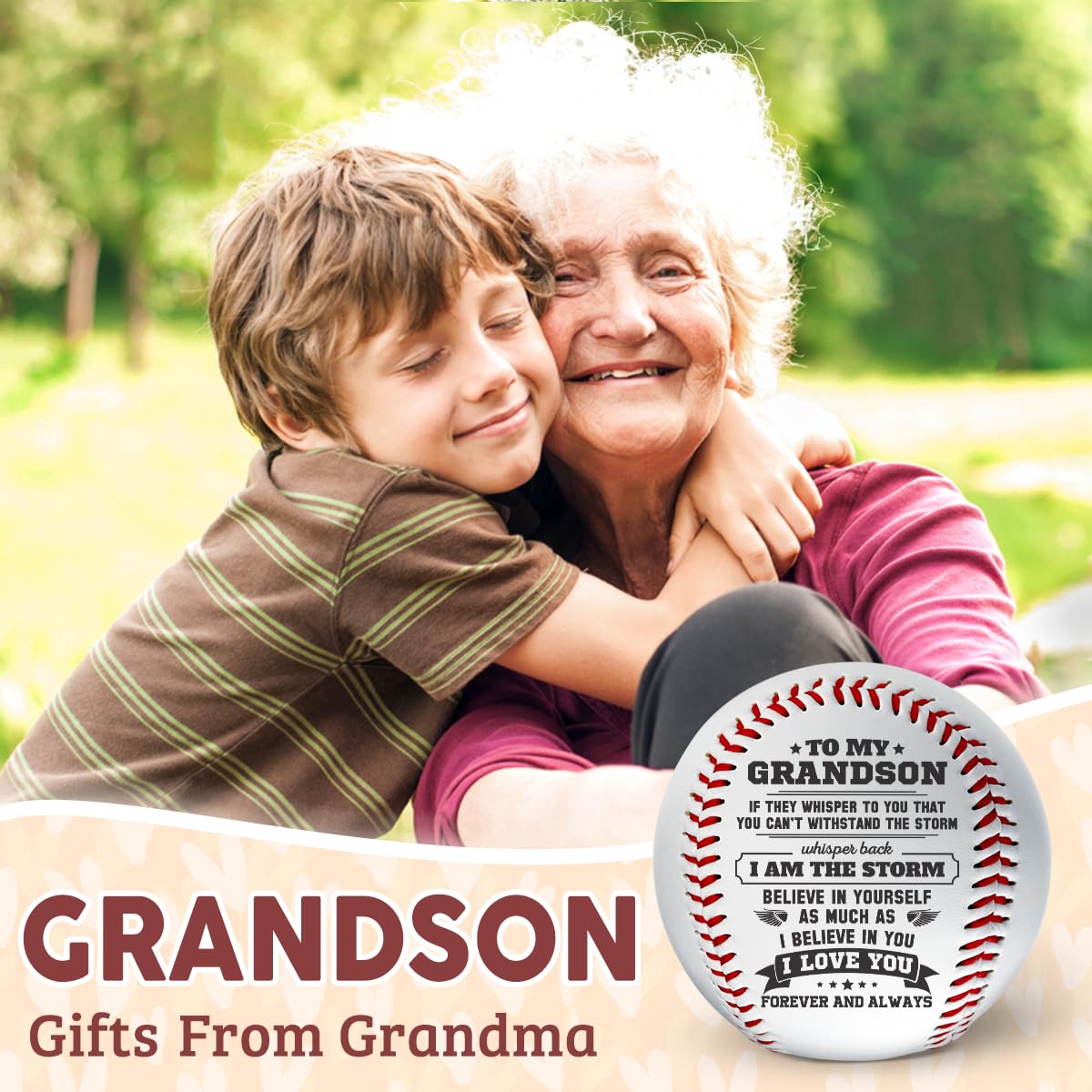 Personalized Baseball Gifts for Men & Kids - Custom Engraved Birthday, Graduation Gifts for Grandson from Grandparents - Unique Teen Boy & Men's Present for Baseball Fans - Perfect for Birthdays, Father's Day & Special Occasions