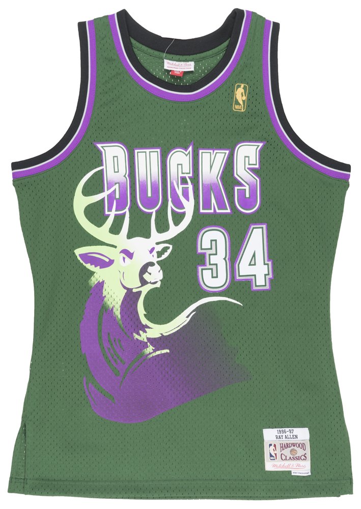 Ray Allen Milwaukee Bucks Mitchell & Ness Men's Green Throwback Basketball Jersey - Vintage NBA Apparel for Fans & Collectors - Perfect for Games, Parties & Sports Events