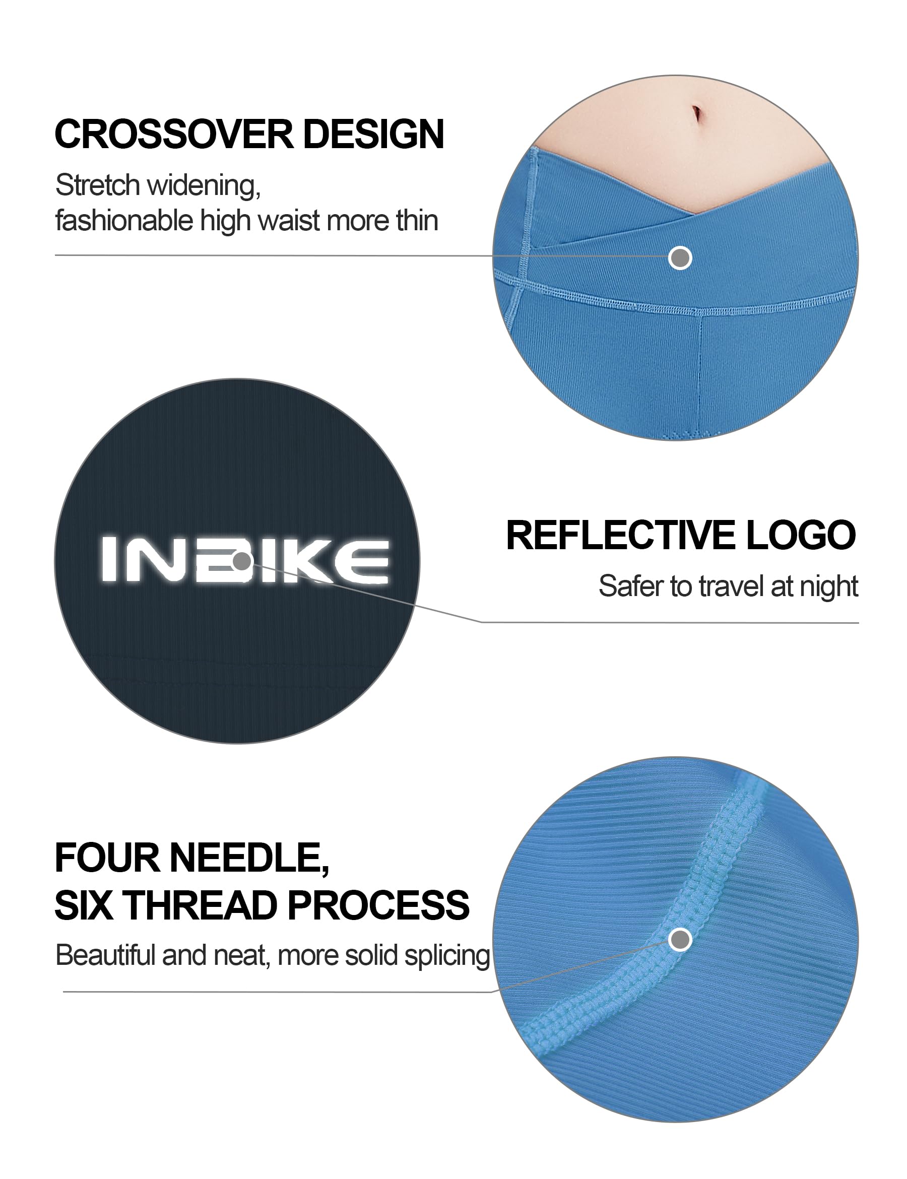 INBIKE Women's 4D Padded Cycling Underwear - Breathable Bike Shorts for Road Biking, Spinning & Indoor Cycling | Comfortable Bicycle Shorts for Long Rides & Workouts