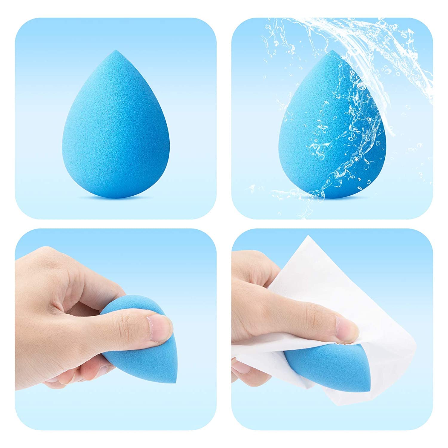 Manaka Makeup Sponge Beauty Blender - Pack of 1 for Flawless Application