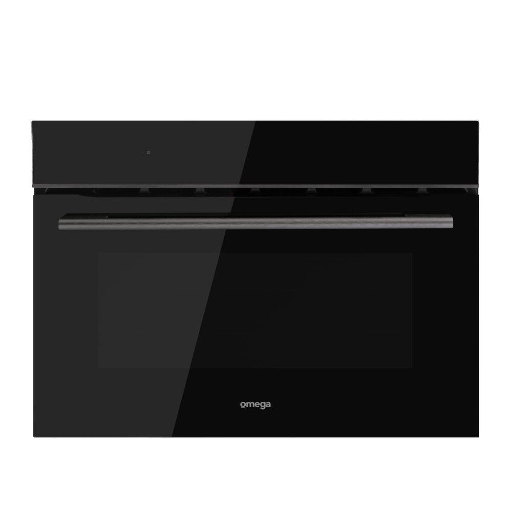 OBOC6011M Omega 48L 8-Function Compact Combi Microwave Oven in Midnight Black - Perfect for Small Kitchens, Dorms & Office Break Rooms