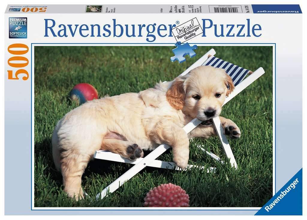 Ravensburger 500 Piece Puzzle - Golden Retriever Dog Jigsaw Puzzle for Adults, High Quality Animal Puzzles - Perfect for Relaxation, Family Bonding & Home Decor