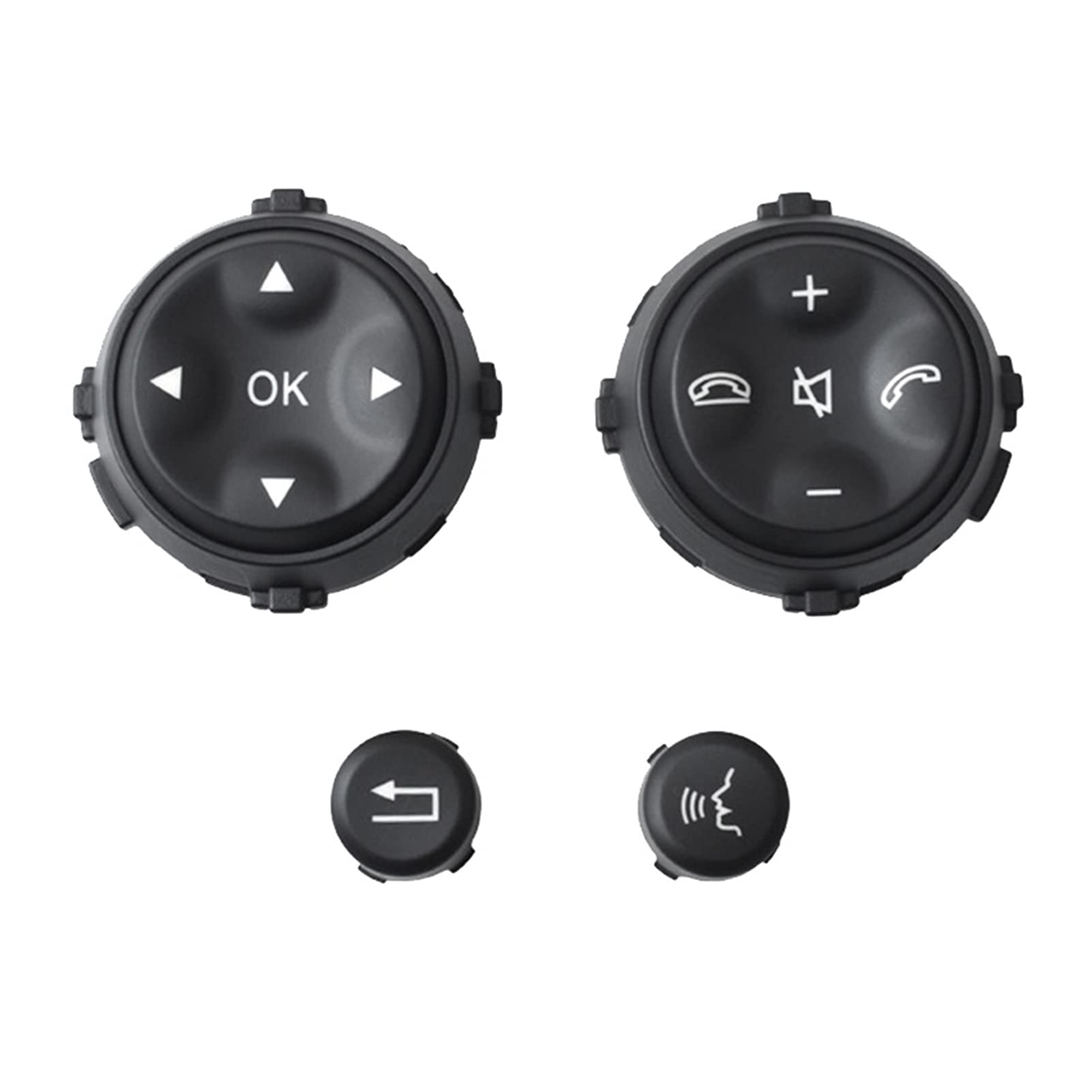 FSGLOVE Waterproof Multifunction Steering Wheel Button for Mercedes-Benz W221 S-Class (S280 S300 S350 S400) - Black | Perfect for Car Upgrades & Enhanced Driving Experience
