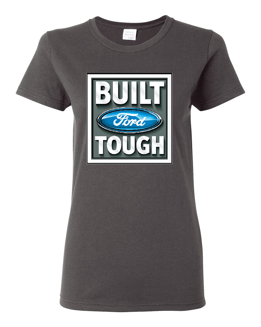 Official Ford Mustang Shelby Licensed Graphic T-Shirt for Women - Classic Built Ford Tough Cars & Trucks Logo Tee - Perfect for Car Enthusiasts & Casual Wear