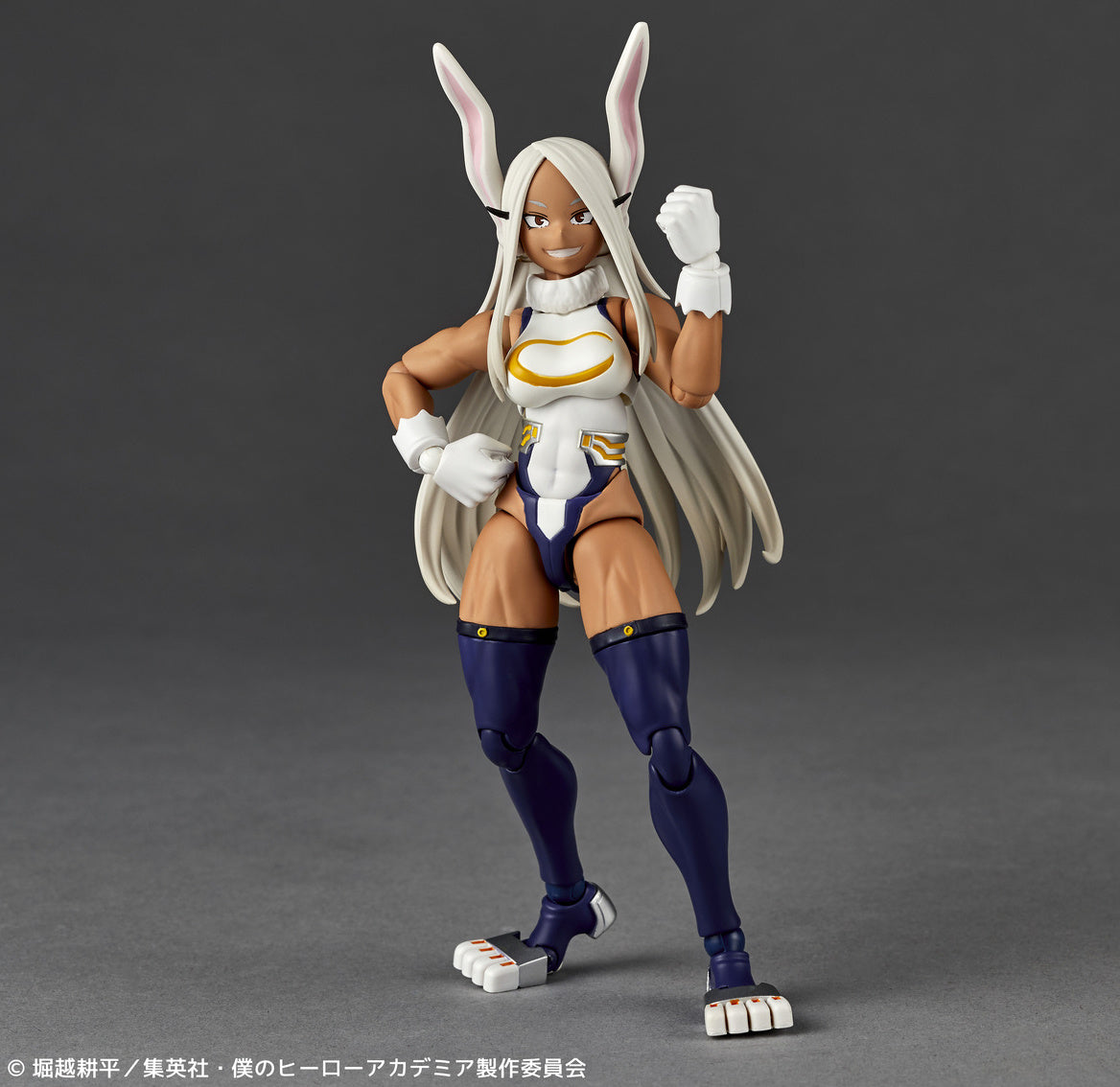 Amazing Yamaguchi Revoltech Action Figure - My Hero Academia Mirko (NR054) for Collectors & Anime Fans | Perfect for Display & Cosplay Inspiration