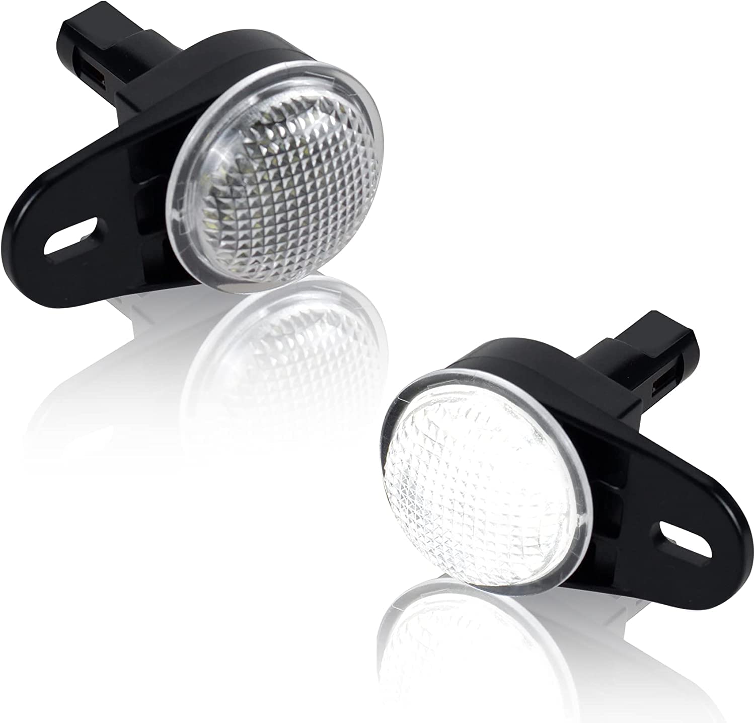 POPMOTORZ LED Interior Courtesy Lights 12V Footwell Lights Under Dashboard Car Floor Lamp - Compatible with Dodge RAM, Durango, Nitro, Jeep Wrangler, Liberty, Grand Cherokee (2-Piece Set) - Perfect for Night Driving, Interior Ambiance, and Enhanced Visibility