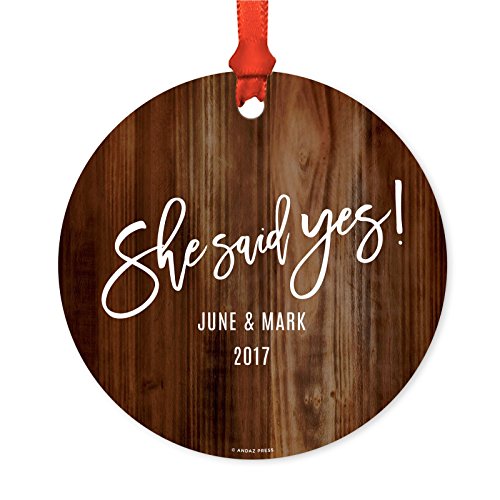 Custom She Said Yes Wood
