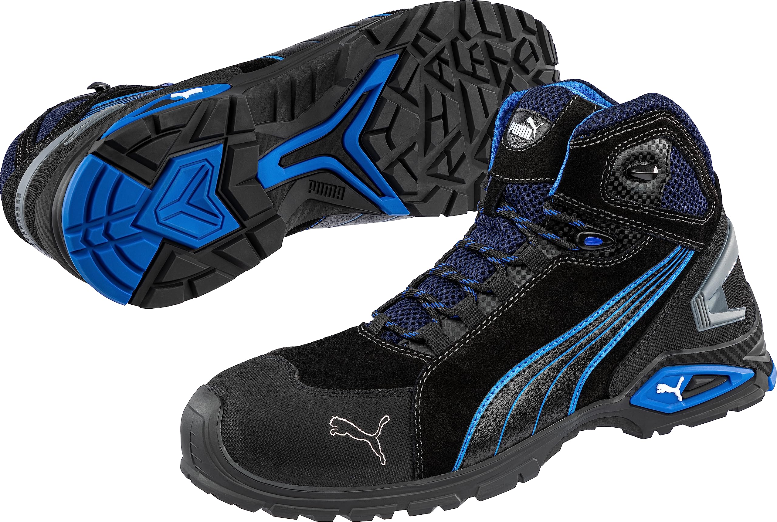 PUMA Men's Rio Safety Shoes - Lightweight Non-Slip Work Shoes for Construction, Warehouse & Industrial Use