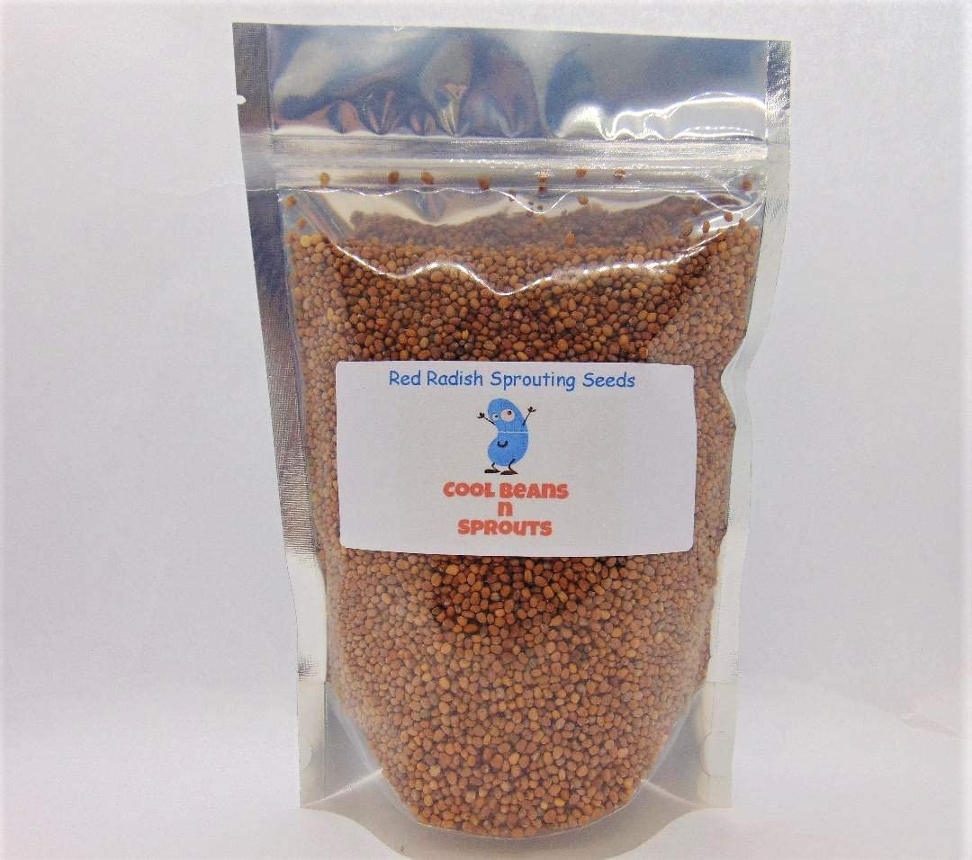 Organic Radish Duo Sprouting Seeds - Non-GMO Daikon & Red Radish Mix - 2oz for Home Gardening, Microgreens & Healthy Salads - Perfect for Indoor Hydroponics & Vegan Diets