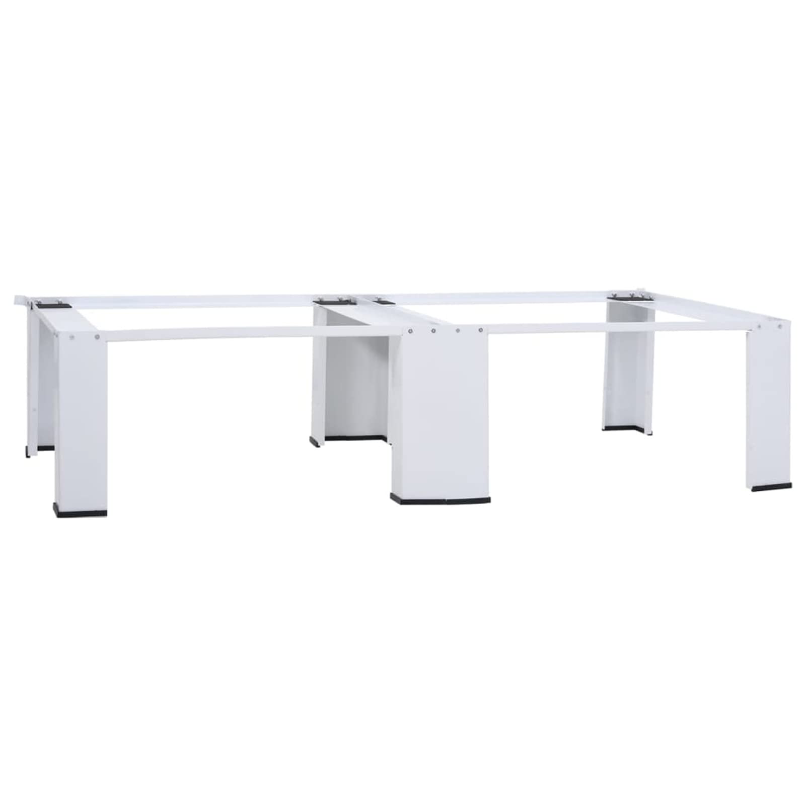 Bopdu 2-Pack Washing Machine Pedestal Stand with Storage Shelf - Stackable Base for Washer & Dryer, White - Perfect for Laundry Room Organization & Space Saving