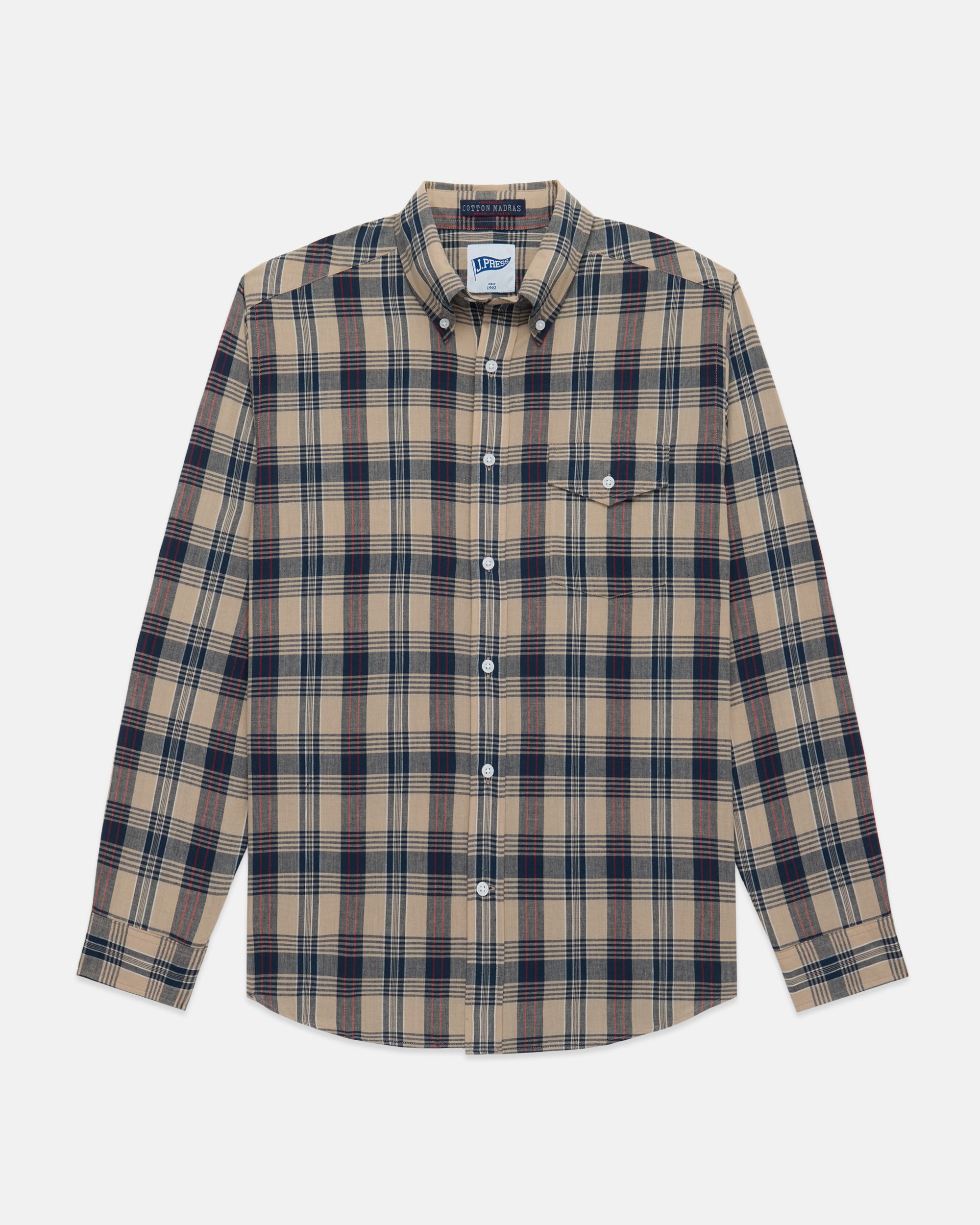 Trim Fit Madras Button Down Shirt for Men - Stylish Casual & Business Wear | Perfect for Office, Dates & Summer Outfits