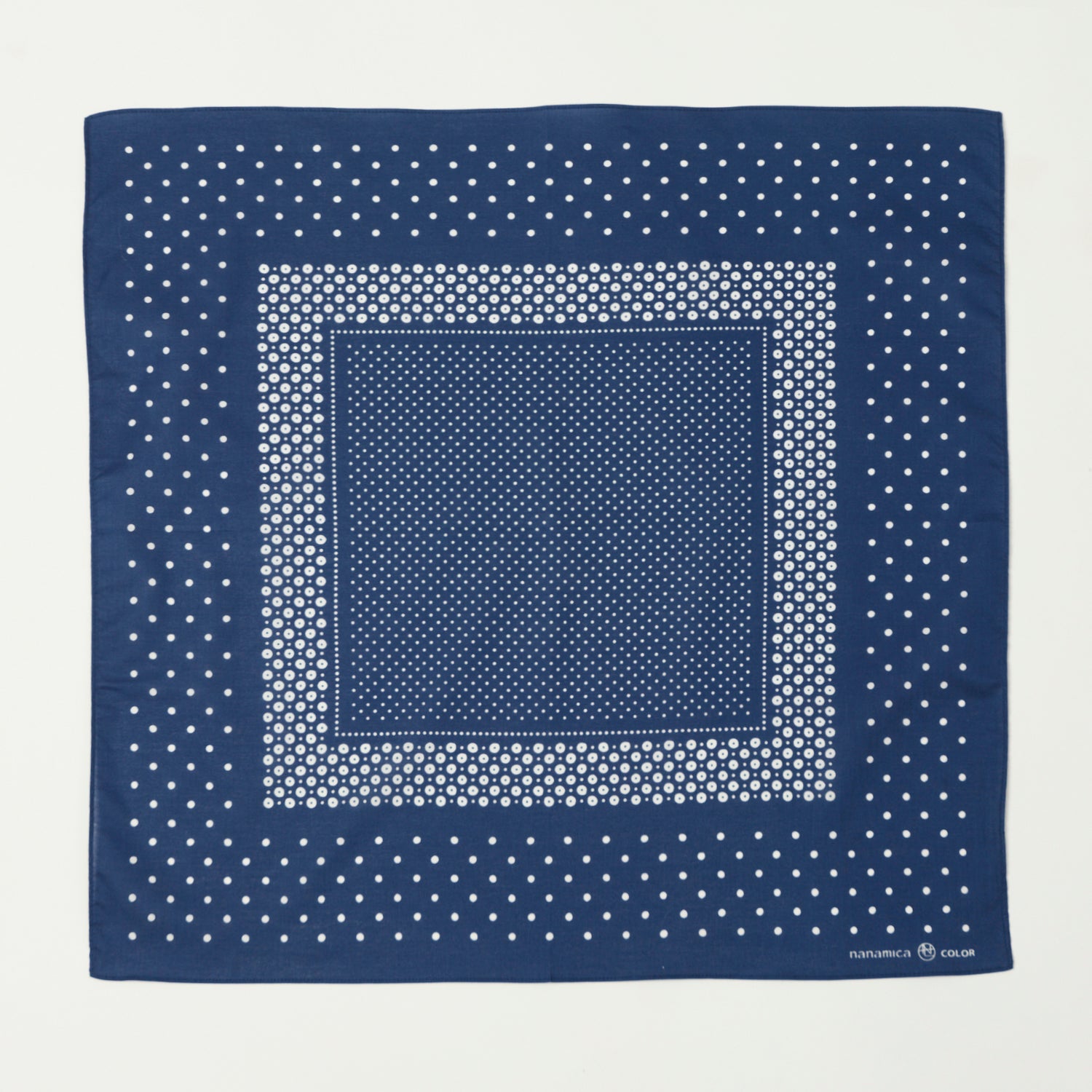 Nanamica Navy Bandana - Lightweight Cotton Scarf for Men & Women - Perfect for Outdoor Activities, Travel, and Fashion Accessories
