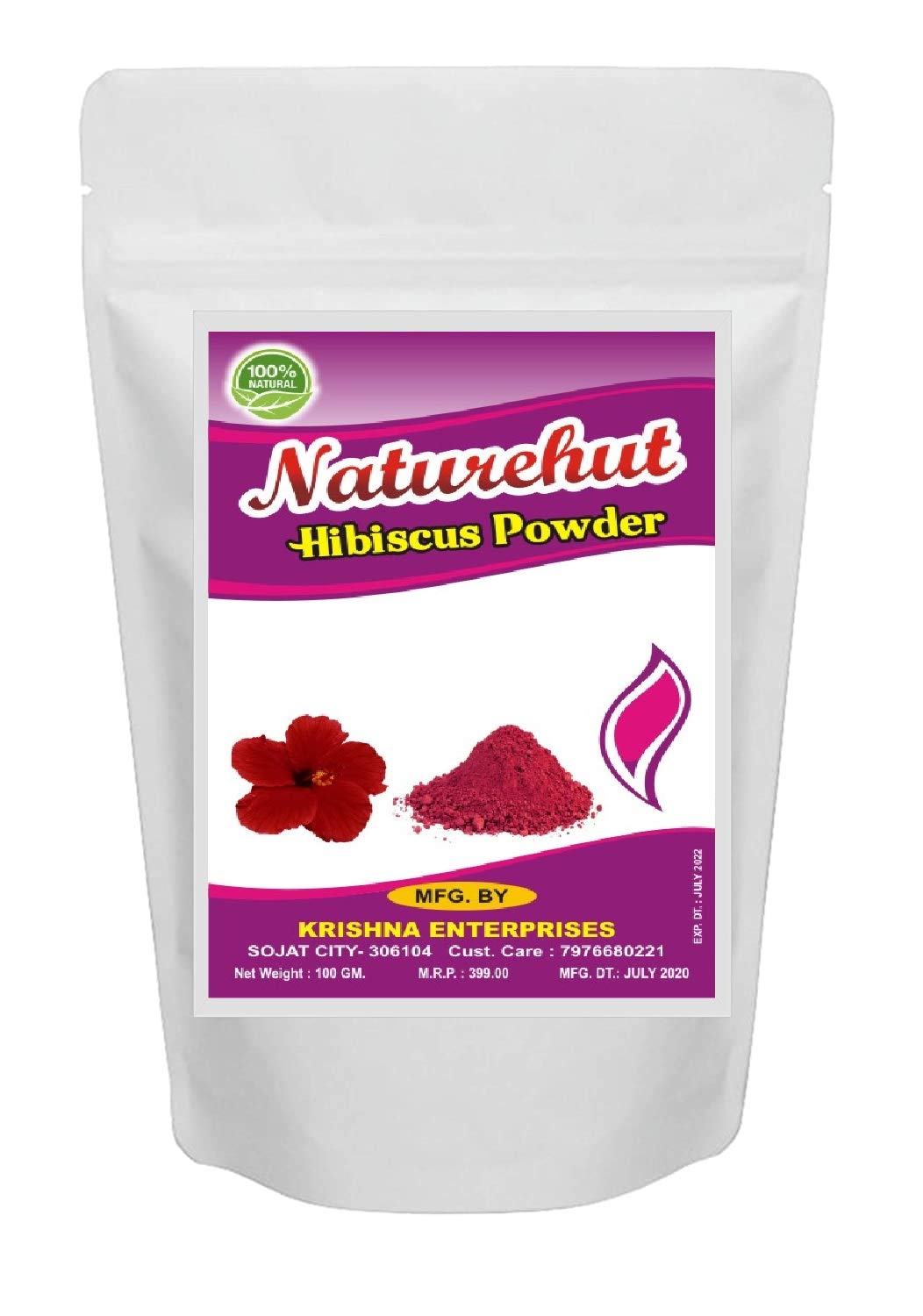 Naturehut Hibiscus Powder for Hair Growth, Face & Skin Care (1Kg) | Organic Hair Oil, Face Mask & Hair Pack Ingredient | Promotes Healthy Hair & Glowing Skin | DIY Beauty Treatments at Home