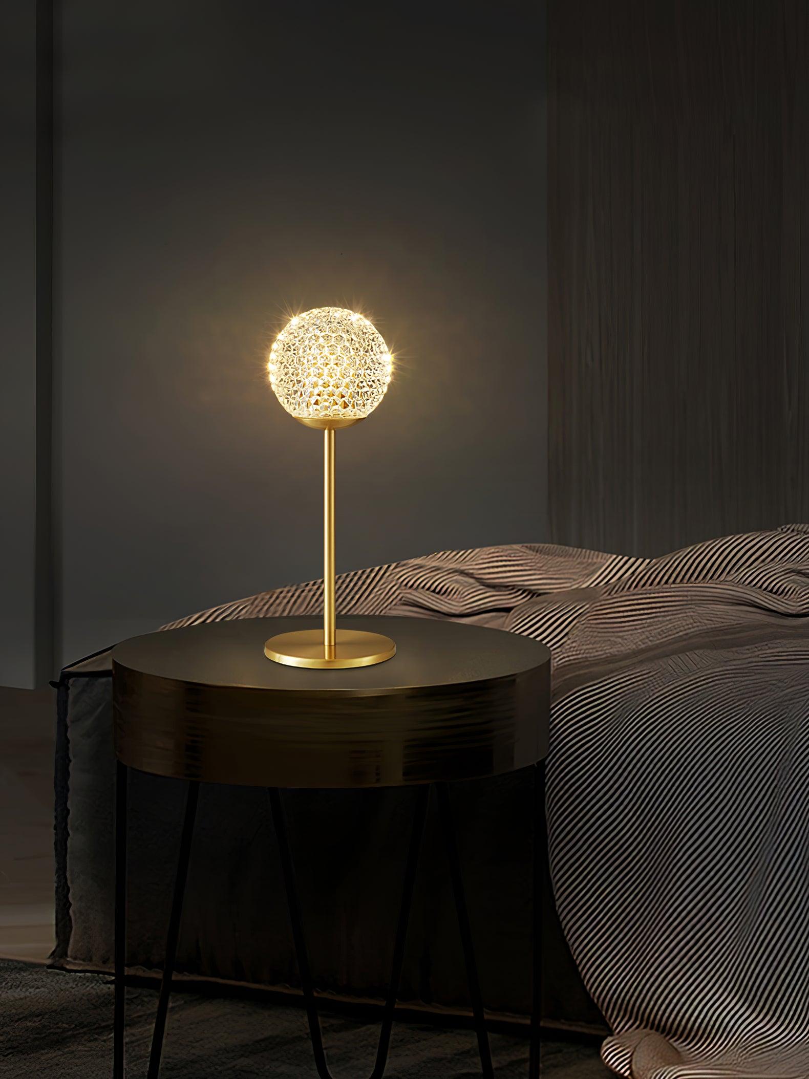 Elegant Crystal Tealight Table Lamp - Handcrafted Glass Candle Holder for Home Decor, Wedding Centerpieces & Romantic Ambiance