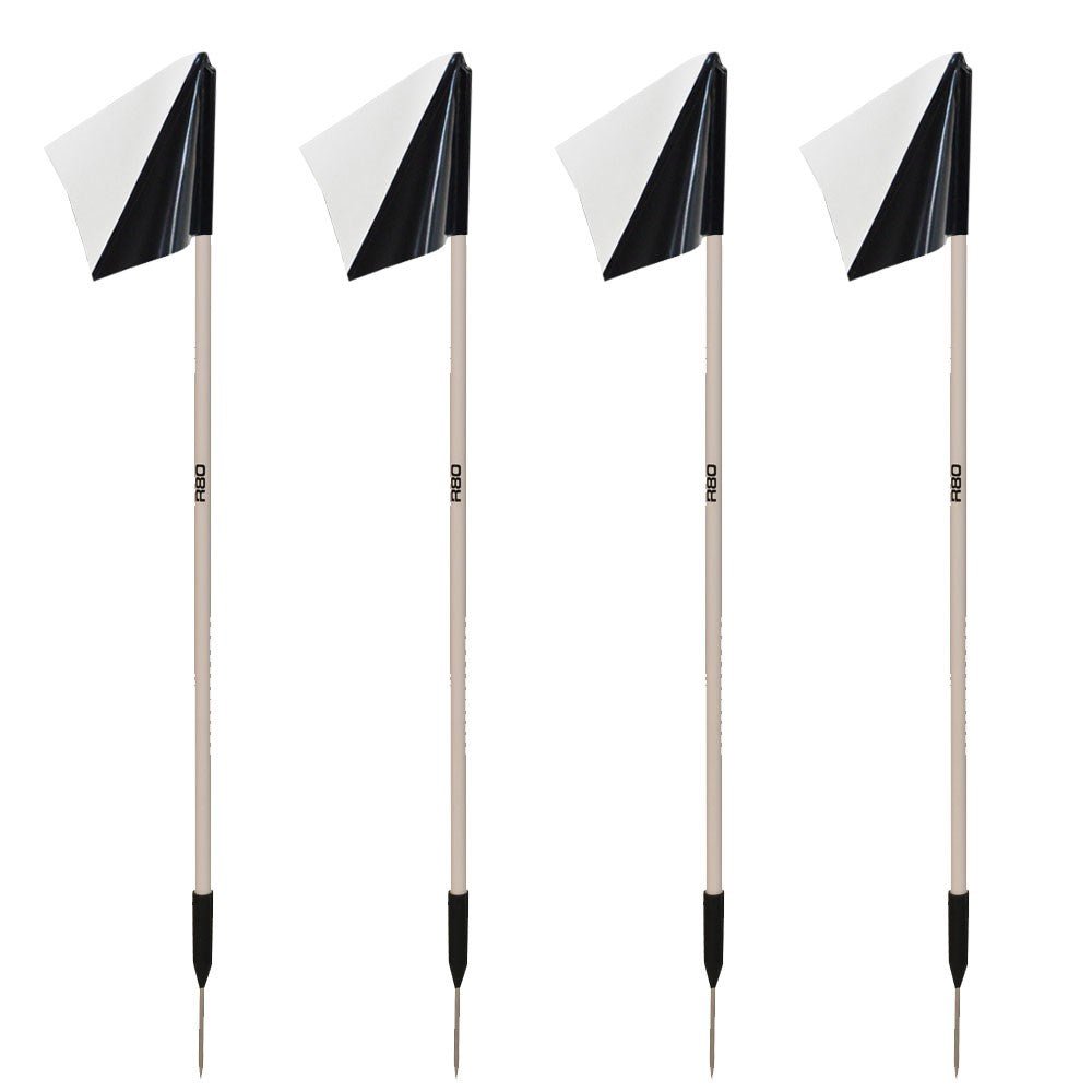 Premium Sideline Pole with Custom Club Colors Flag Sets - Perfect for Football, Soccer, and Sports Team Fan Support