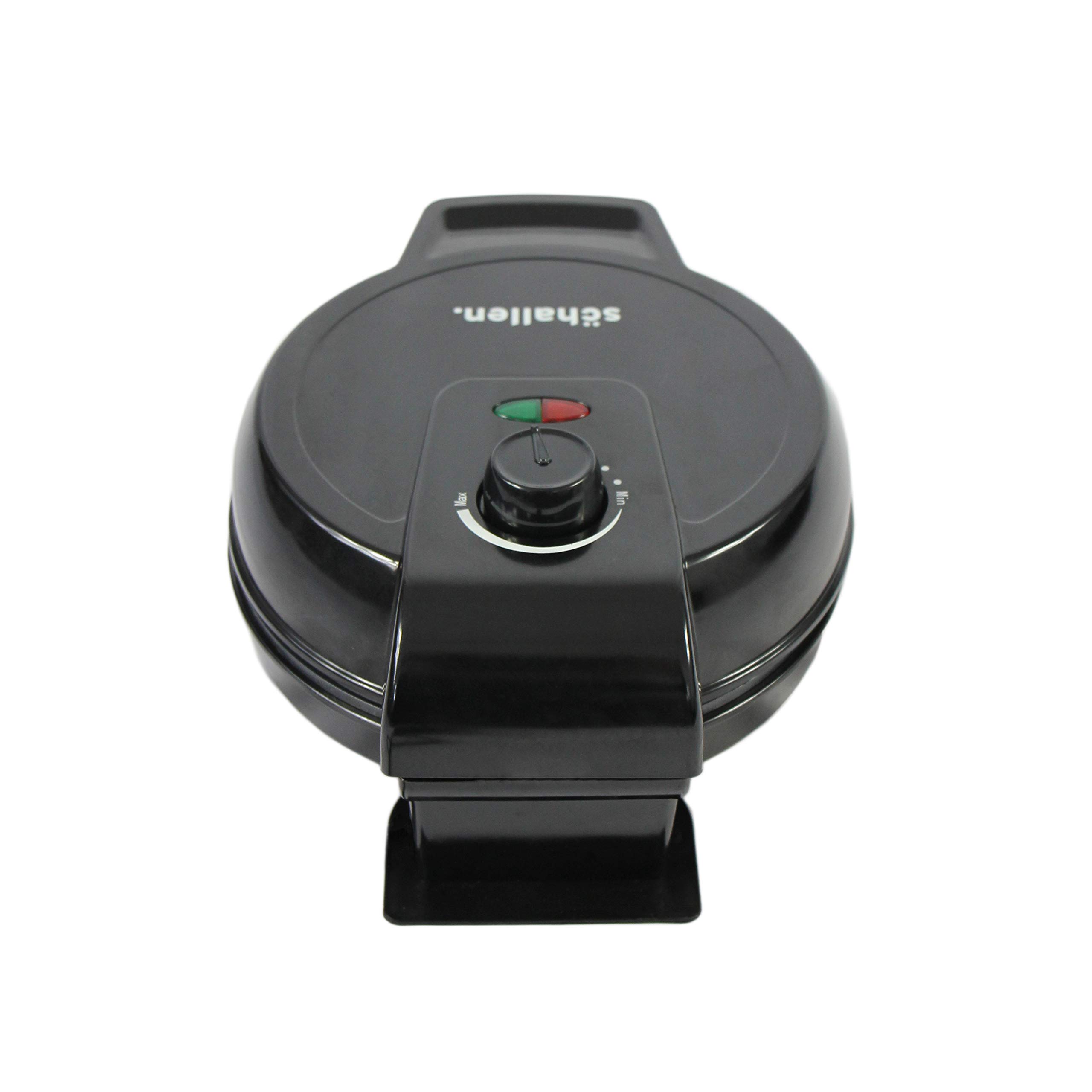760W Black Electric Waffle Maker with Non-Stick Deep Plates & Adjustable Temperature | Perfect for Breakfast, Brunch, and Dessert Making at Home
