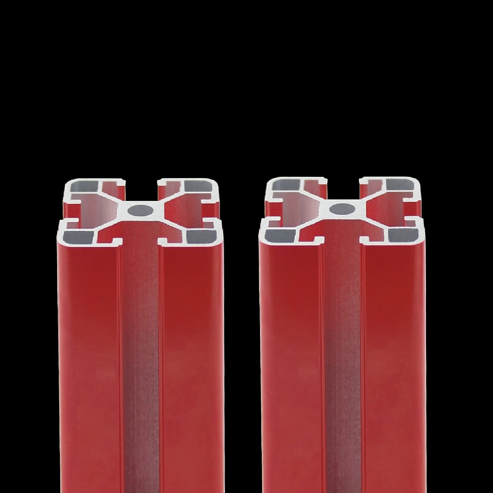 4040 T-Slot Aluminum Extrusion Profile - European Standard Anodized Red Linear Rail Guide Frame for 3D Printer & CNC Machine DIY Projects (1300mm/51.18